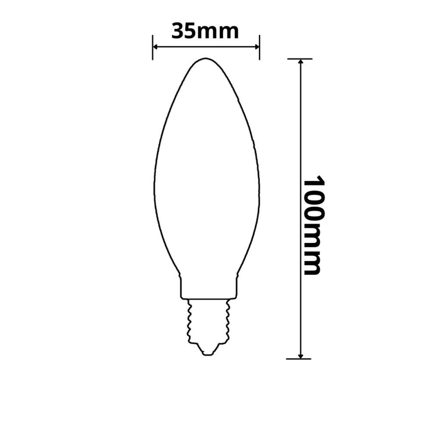 ISOLED E14 Vintage Line LED Candlebulb, Amber, 3W, 2200K - 3