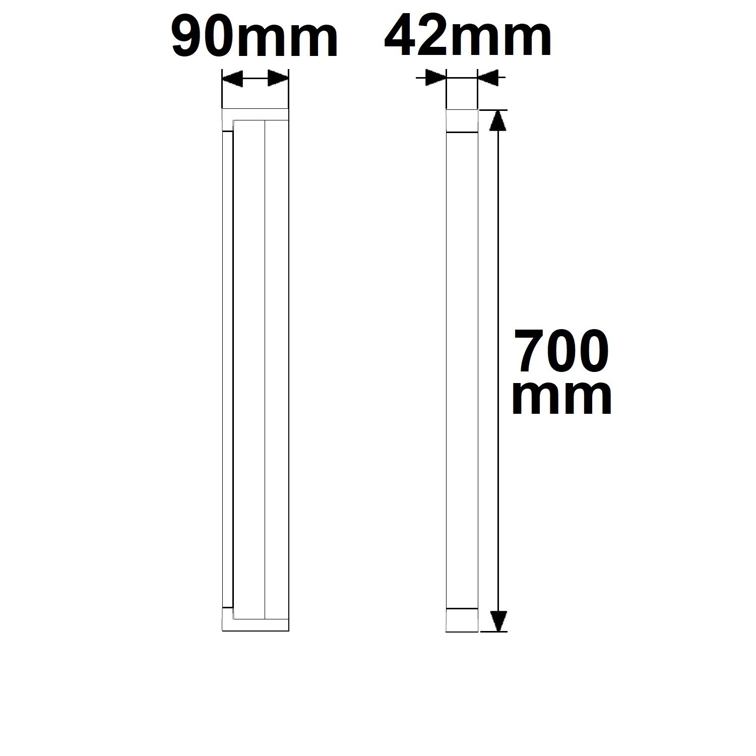ISOLED LED Wandlampe schwenkbar, 700mm, 20W, weiß, ColorSwitch 2700|3000|4000K - 4