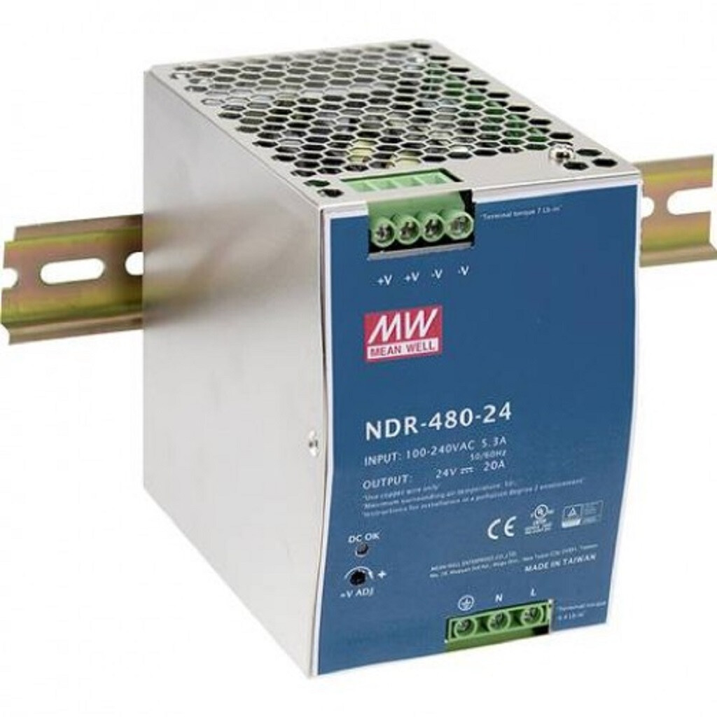 Emilum NDR-480-24 Hutschienen-Netzteil (DIN-Rail) Konstantspannung, 480 W 0 - 20 A 24 V/DC PFC - Produktbild 1