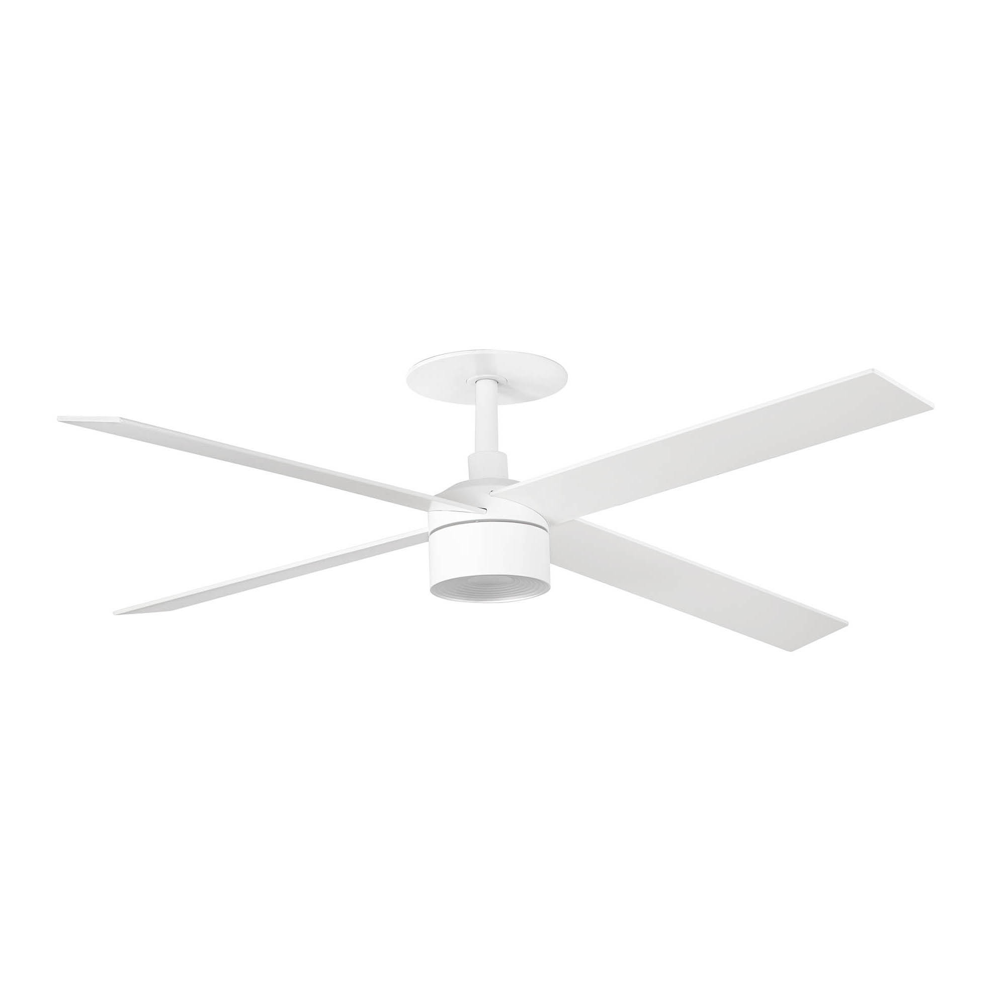 Faro RUDDER RECESSED TEK 4 L Ventilator weiß/Esche 2700K - Produktbild 1