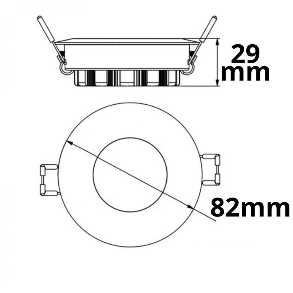 ISOLED LED Einbaustrahler PC68 IP44, brushed, 5W, 38°, neutralweiß, 3 Stufen dimmbar, korrosionsbeständig - 3