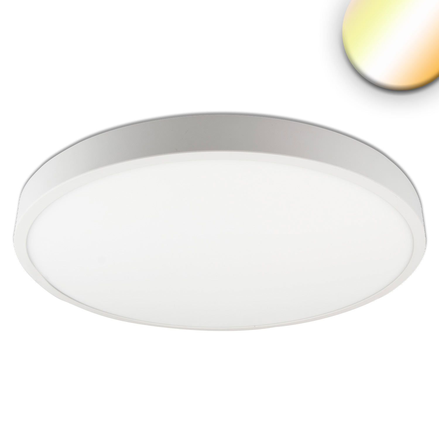 ISOLED LED Deckenleuchte PRO weiß, 36W, rund, DN500, ColorSwitch 2700|3000|4000K, dimmbar - 1