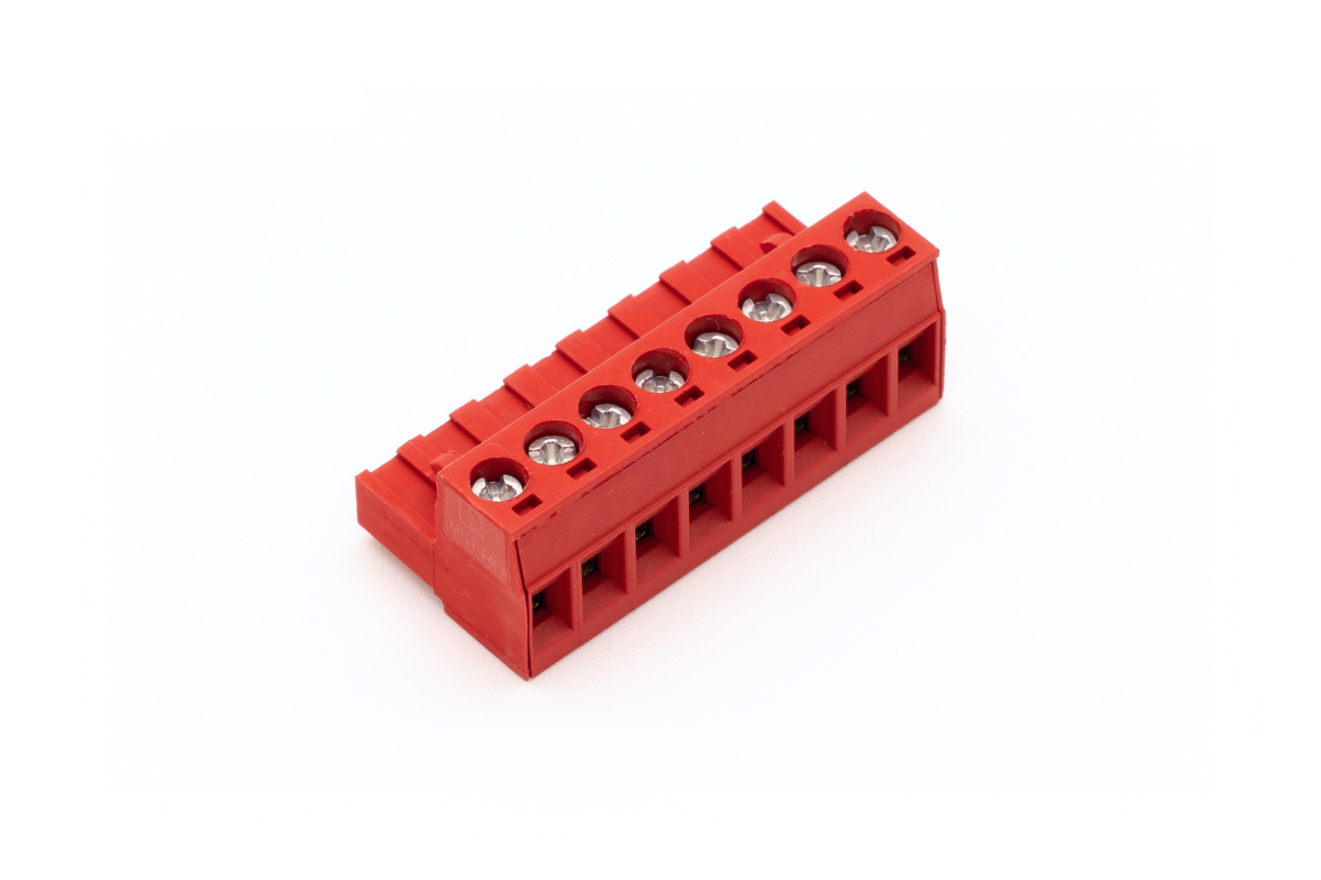 Loxone Schraub-Steckklemme Rot 8fach Loxone Schraub-Steckklemme Rot 8fach - 1
