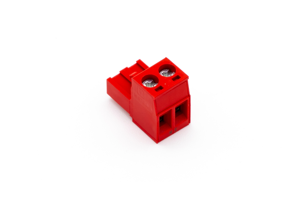 Loxone Schraub-Steckklemme Rot 2fach Loxone Schraub-Steckklemme Rot 2fach - 1