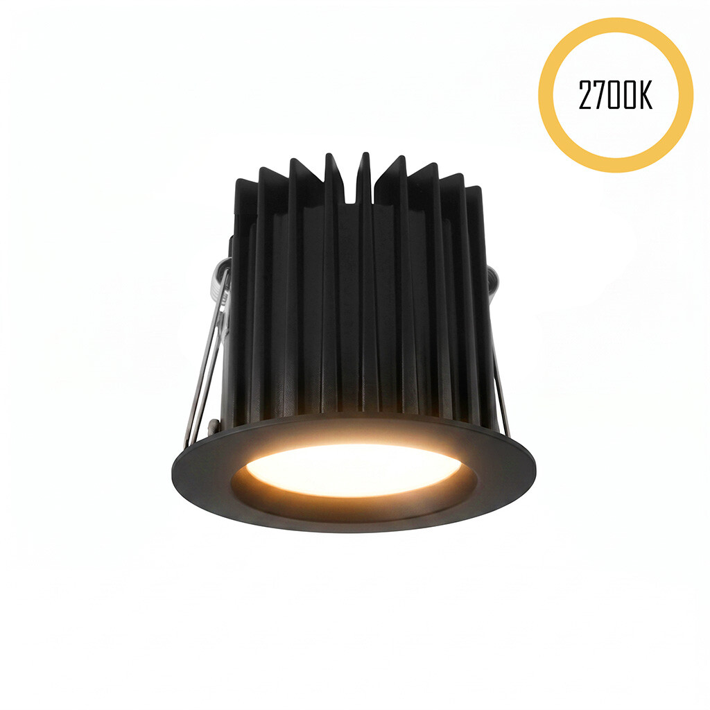 Emilum LED-Spot 24V, 8W, 3000K, CRI90 Schwarz - 1