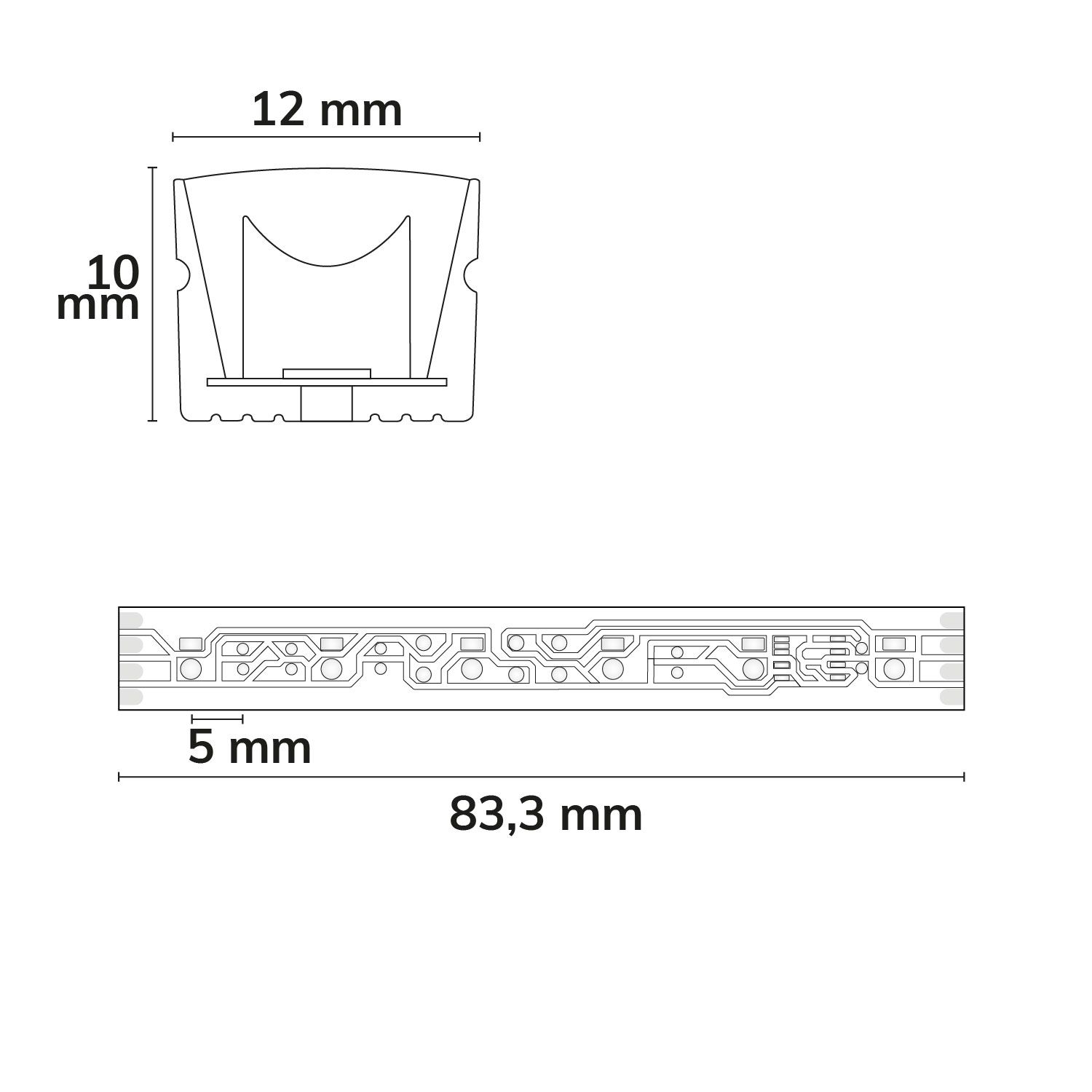 ISOLED LED TM1934 Wallwasher SPI Flexband, 24V, 10W, IP67, 3000K, 5m Rolle, 72LED/m, 6LED/IC - 3