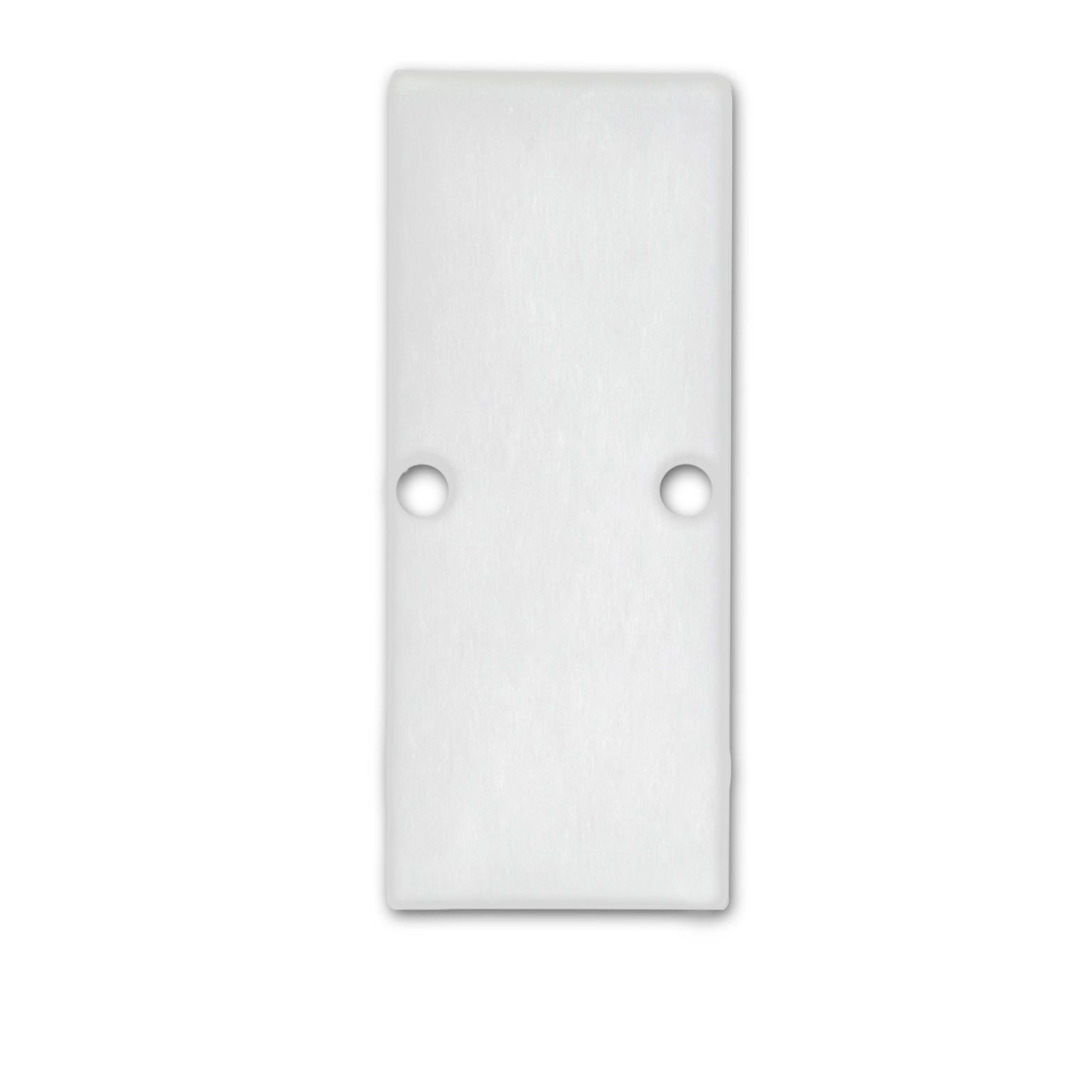 ISOLED Endkappe EC90 Aluminium weiß RAL 9003 für Profil HIDE DOUBLE inkl. Schrauben - 1
