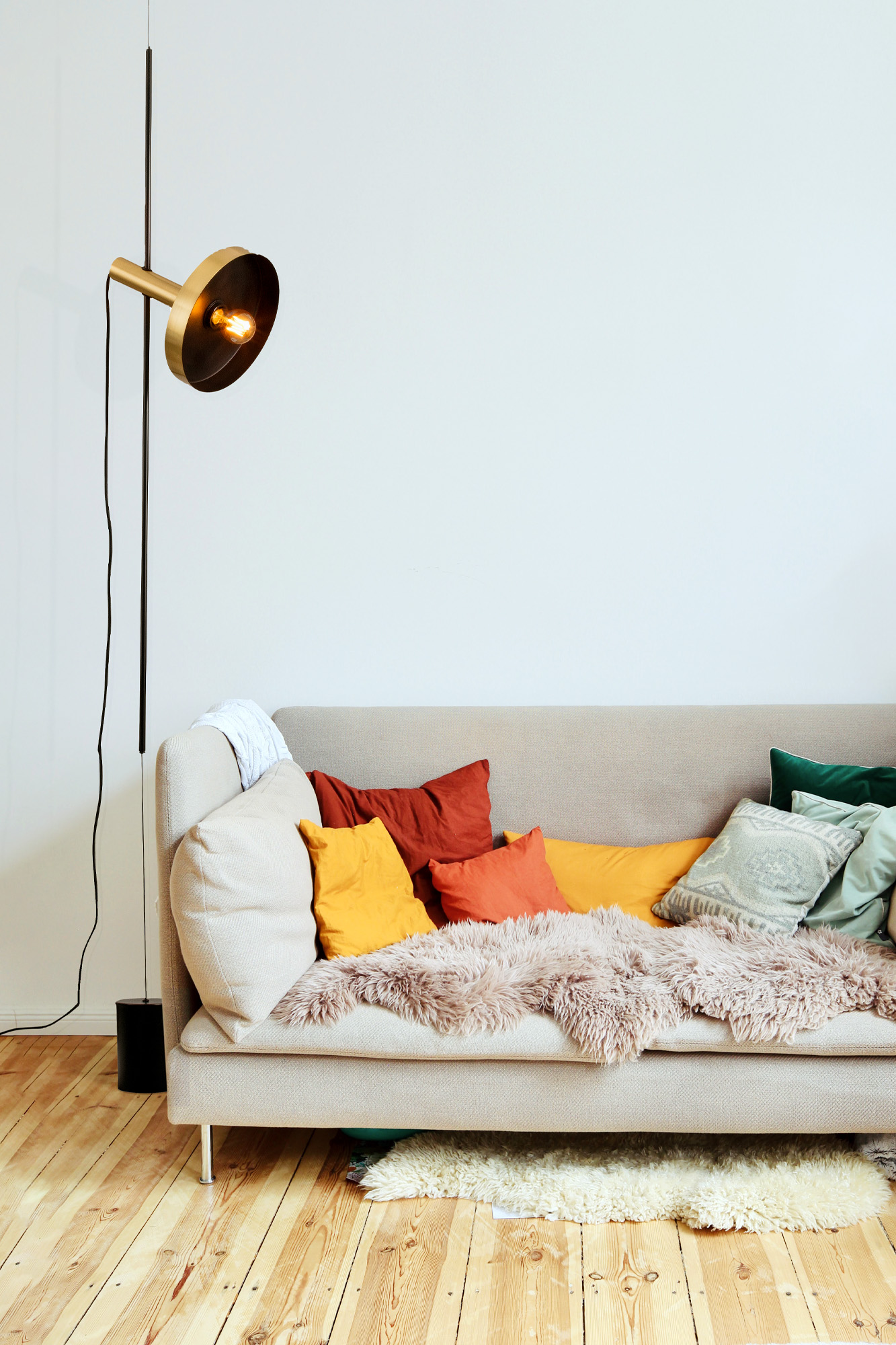 Faro WHIZZ Gold/schwarze Wohnzimmer-Hänge-/Standleuchte - 2
