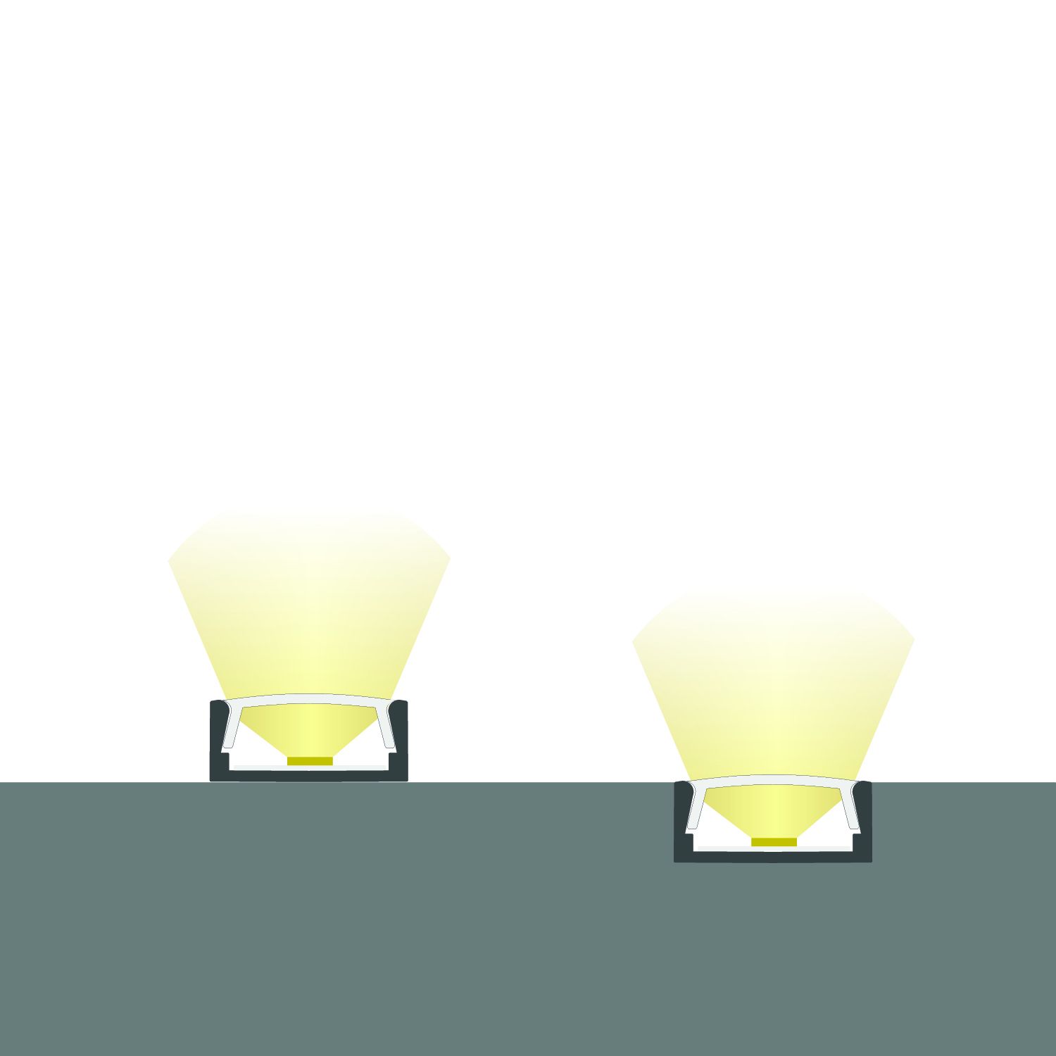 ISOLED LED Montageprofil MINI-AB V2, eloxiert L: 200cm - 5