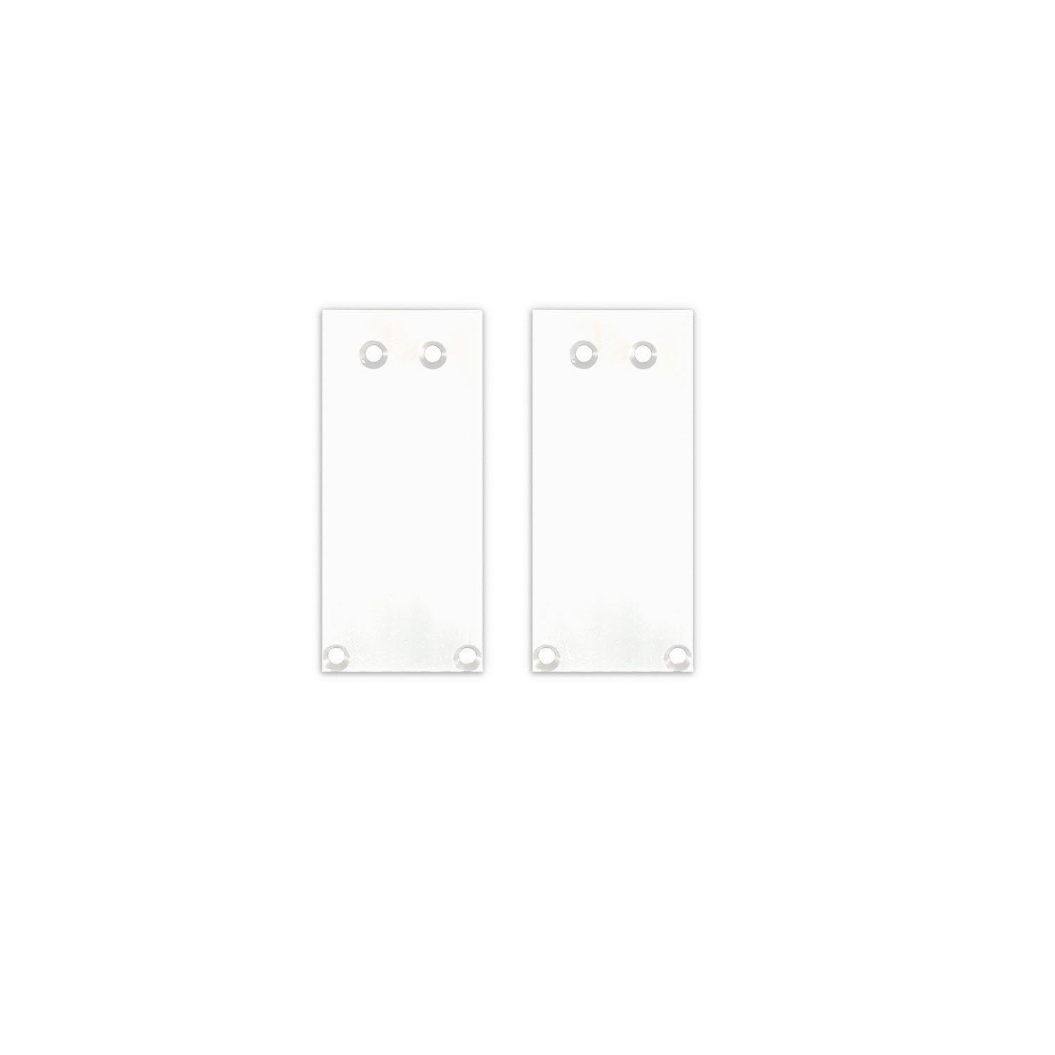 ISOLED Endkappe Alu EC130 für Curtain10 ONE HIGH, 2 Stück, weiß - 1