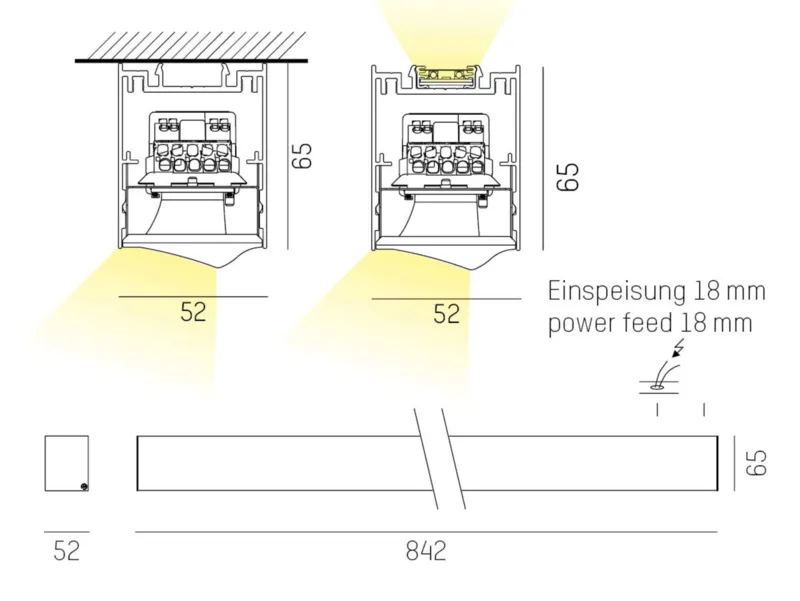 Molto Luce LOG 50 Wallwasher Einsatz D/ID - 2