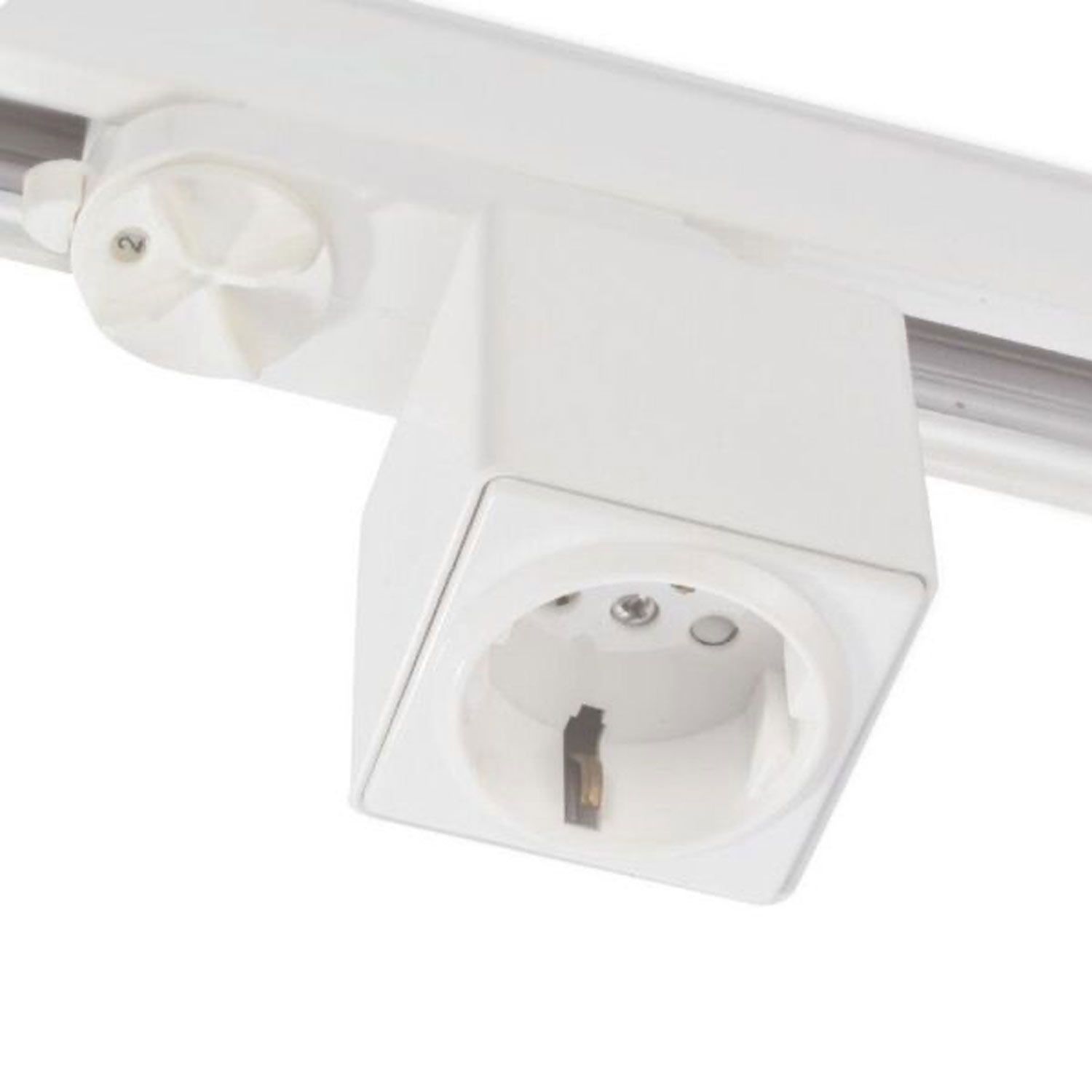 ISOLED 3-Phasen Adapter mit Schutzkontaktstecker, weiß, inkl. 6A Sicherung - 1