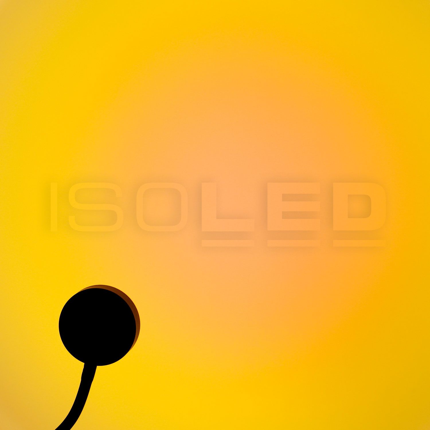 ISOLED Track48 Leuchte Sunglow flexible schwarz 5,5W, 160°, 48V DC, 2000K - 6