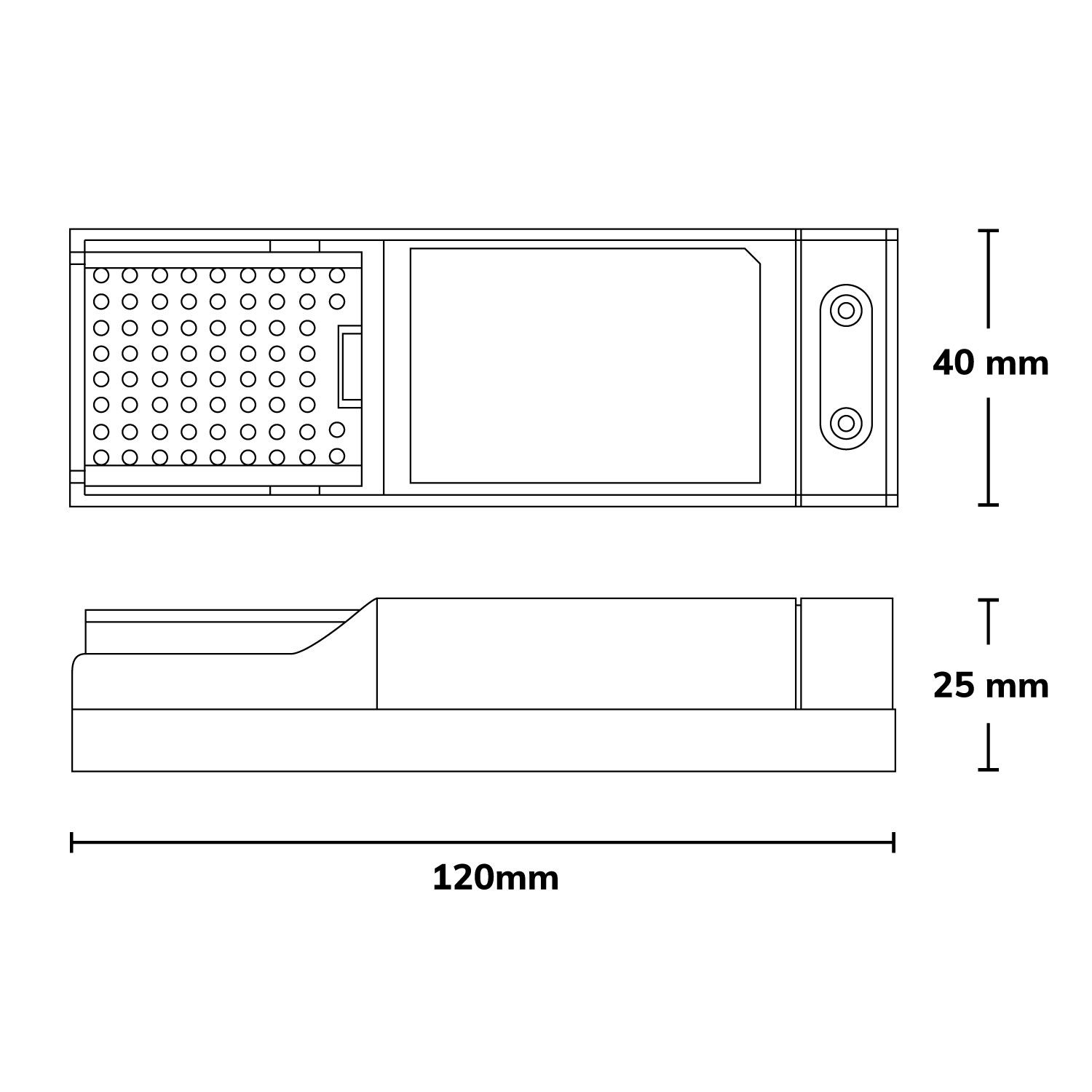 ISOLED LED Einbaustrahler, weiß, 8W, 60°, rund, warmweiß, IP65, dimmbar - 5