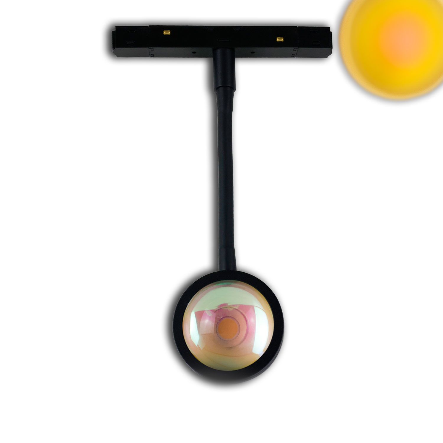 ISOLED Track48 Leuchte Sunglow flexible schwarz 5,5W, 160°, 48V DC, 2000K, DALI dimmbar ISOLED Track48 Leuchte Sunglow flexible schwarz 5,5W, 160°, 48V DC, 2000K, DALI dimmbar - 1