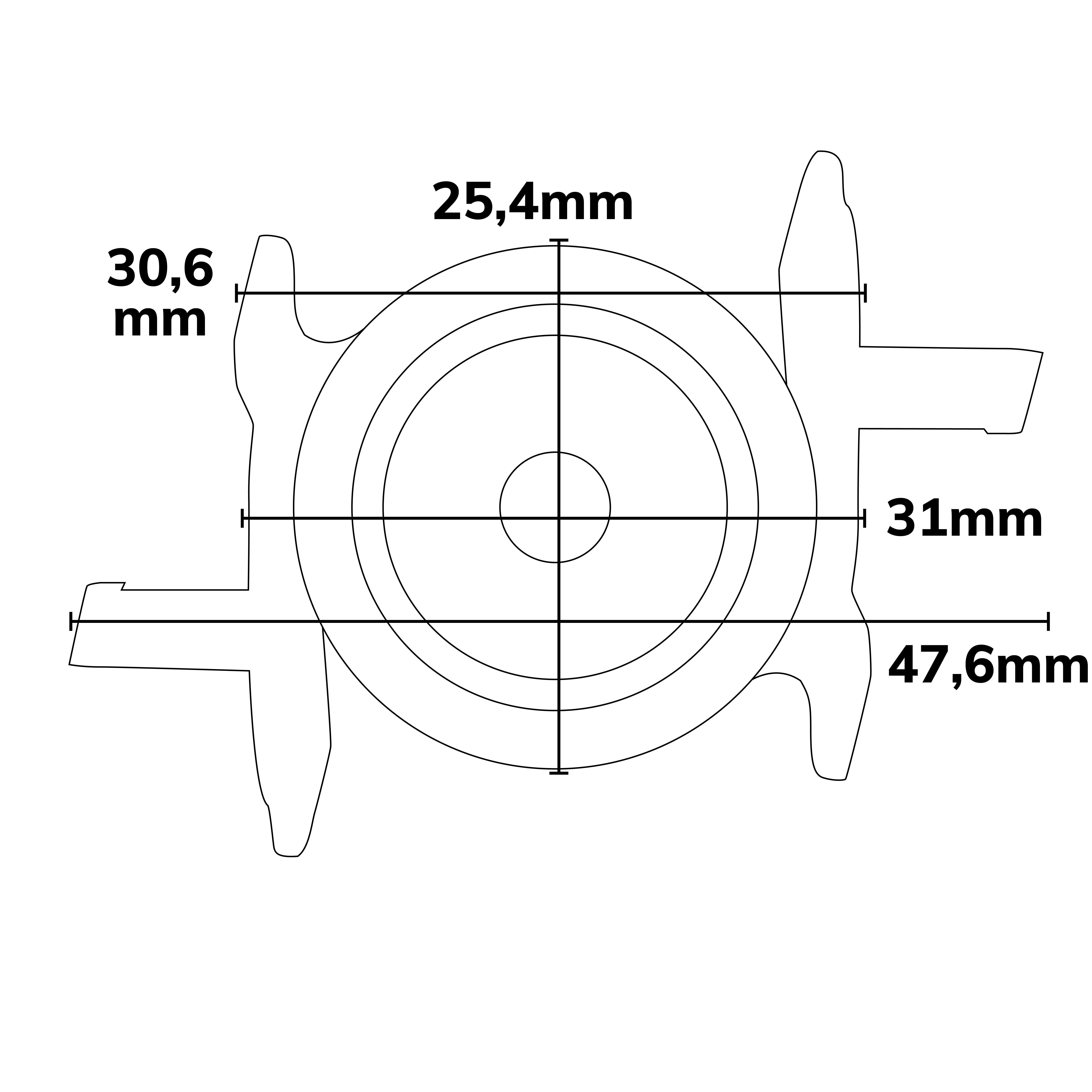 ISOLED Montageklammer Z52 für LAMP30 V2, weiß - 3