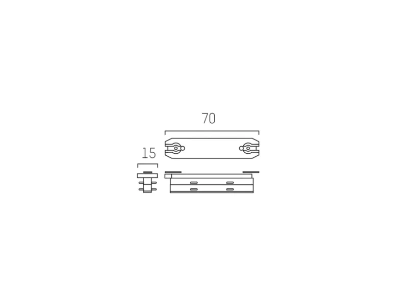 Molto Luce VOLARE LINEARVERBINDER (schwarz chrom) - Produktbild 2