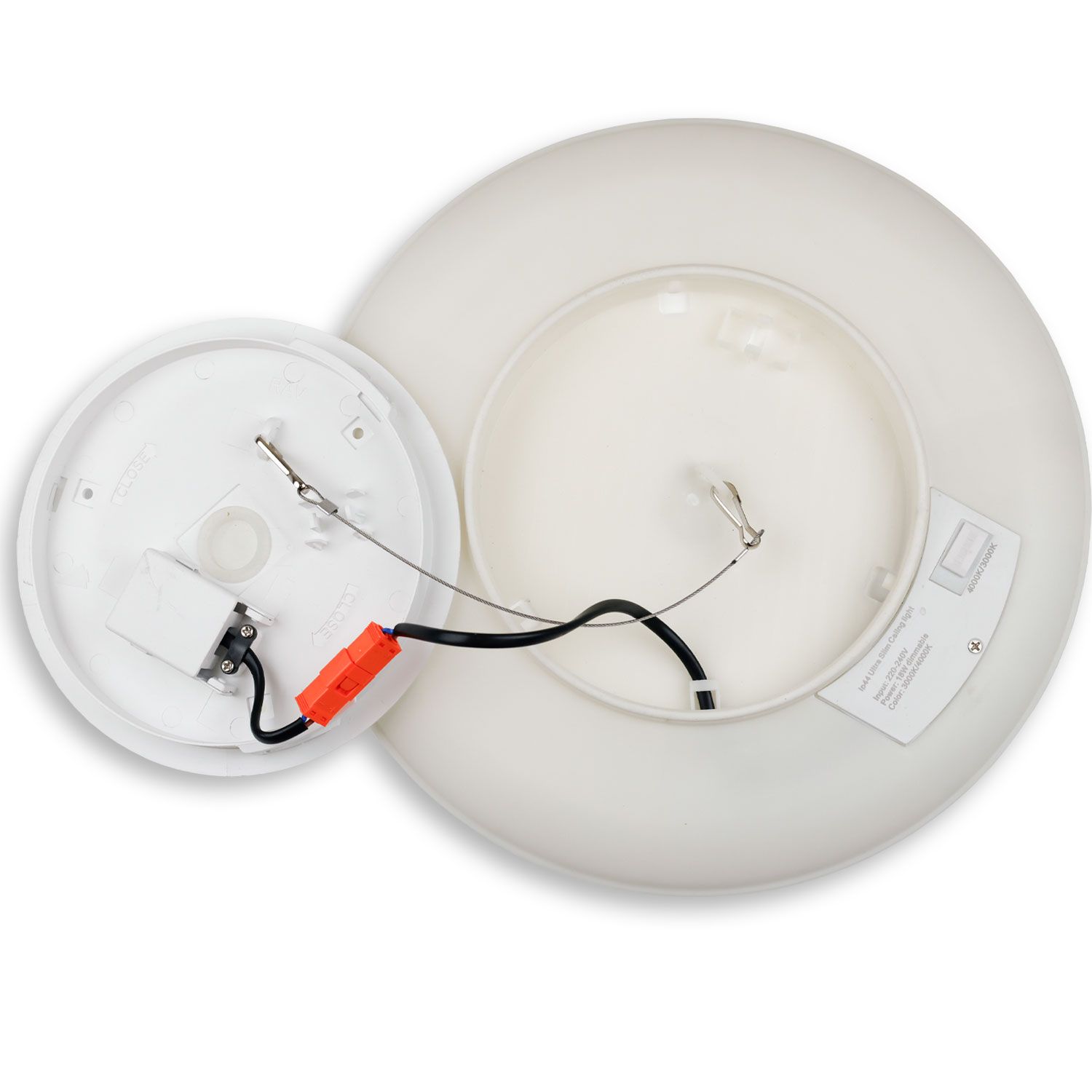 ISOLED LED Deckenleuchte Slim400 PRO, 25W, weiß, rund, IP44, DN400, 3000|4000|5000K, Up&Down - 3