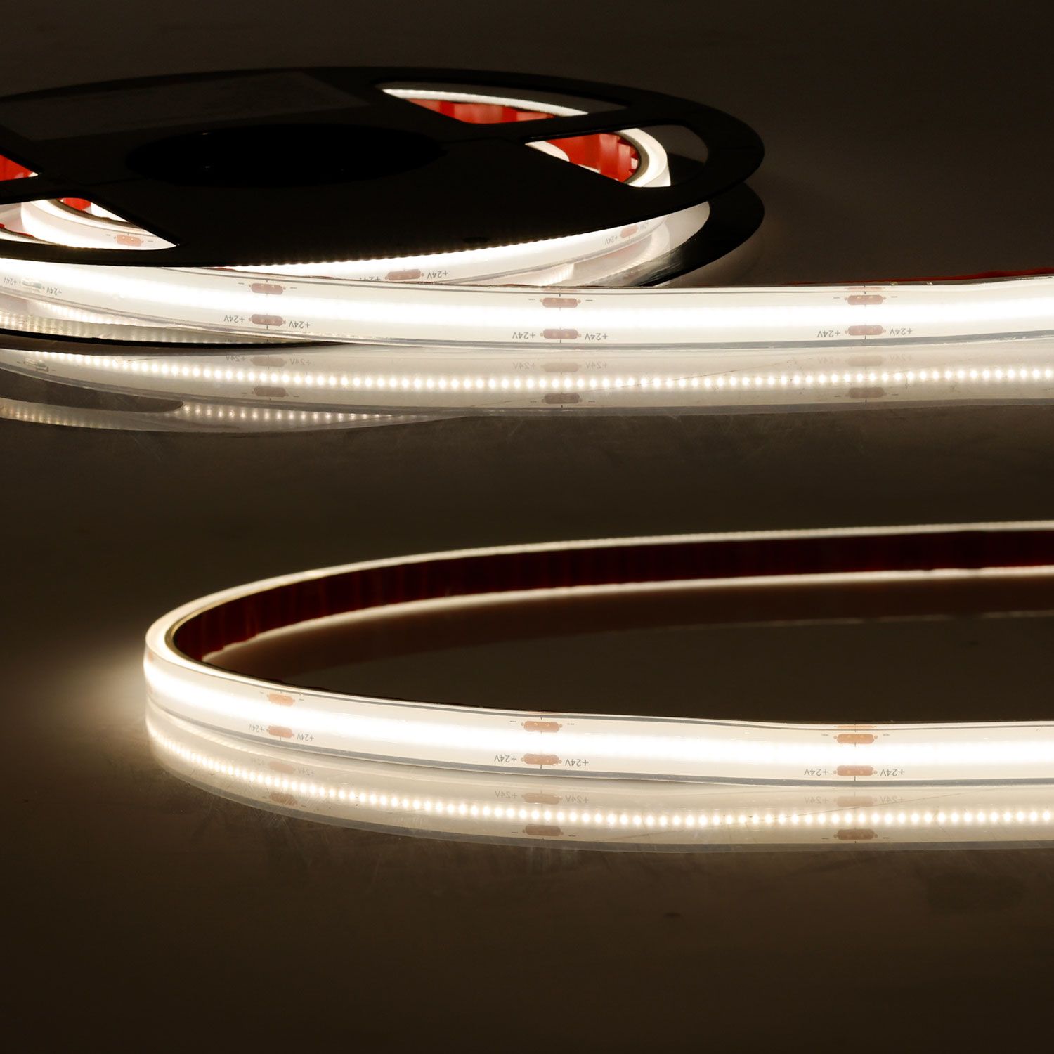 ISOLED LED HT930 COB Flexband für bis zu 100°C Umgebungstemp., 24V DC, 14,4W, IP68, 3000K, 5m Rll, 480 LED/ - 1