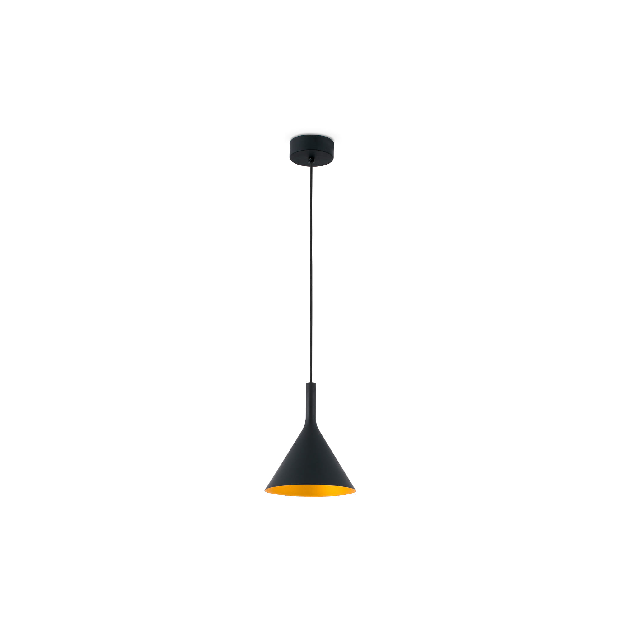 Faro PAM 165 Hängeleuchte schwarz und gold - 1
