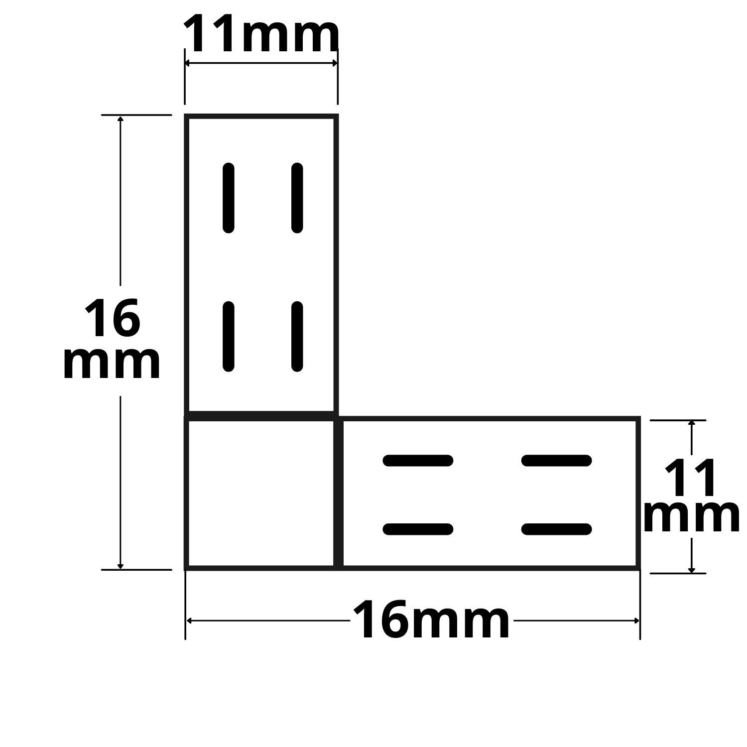 ISOLED Kontakt-Eck-Verbinder Universal (max. 5A) K2-28 für 2-pol. IP20 Flexstripes mit Breite 8mm - 2