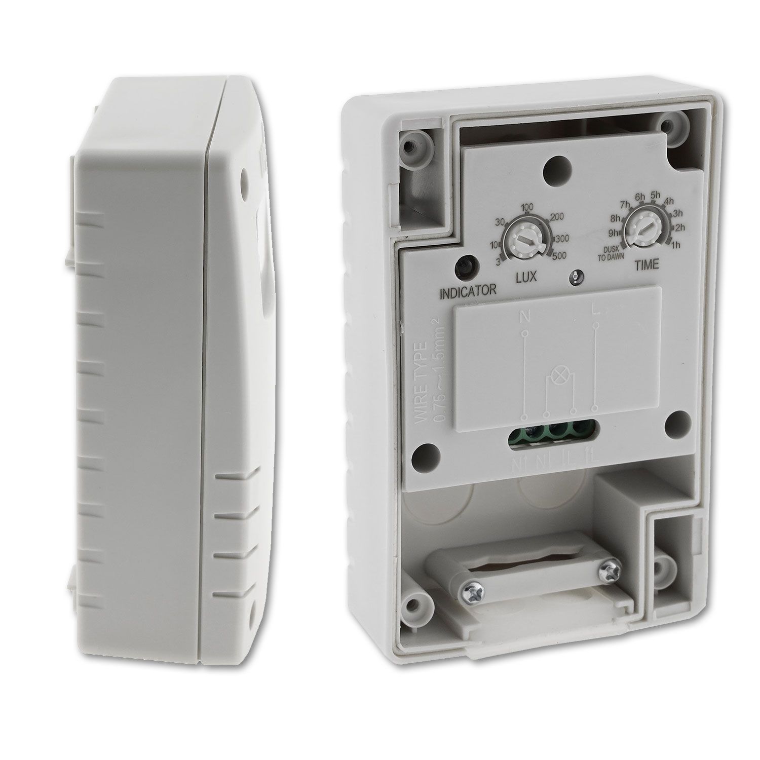 ISOLED Dämmerungsschalter 230V, max. 10A, 3-500Lux, IP54, Aufputzmontage - 2