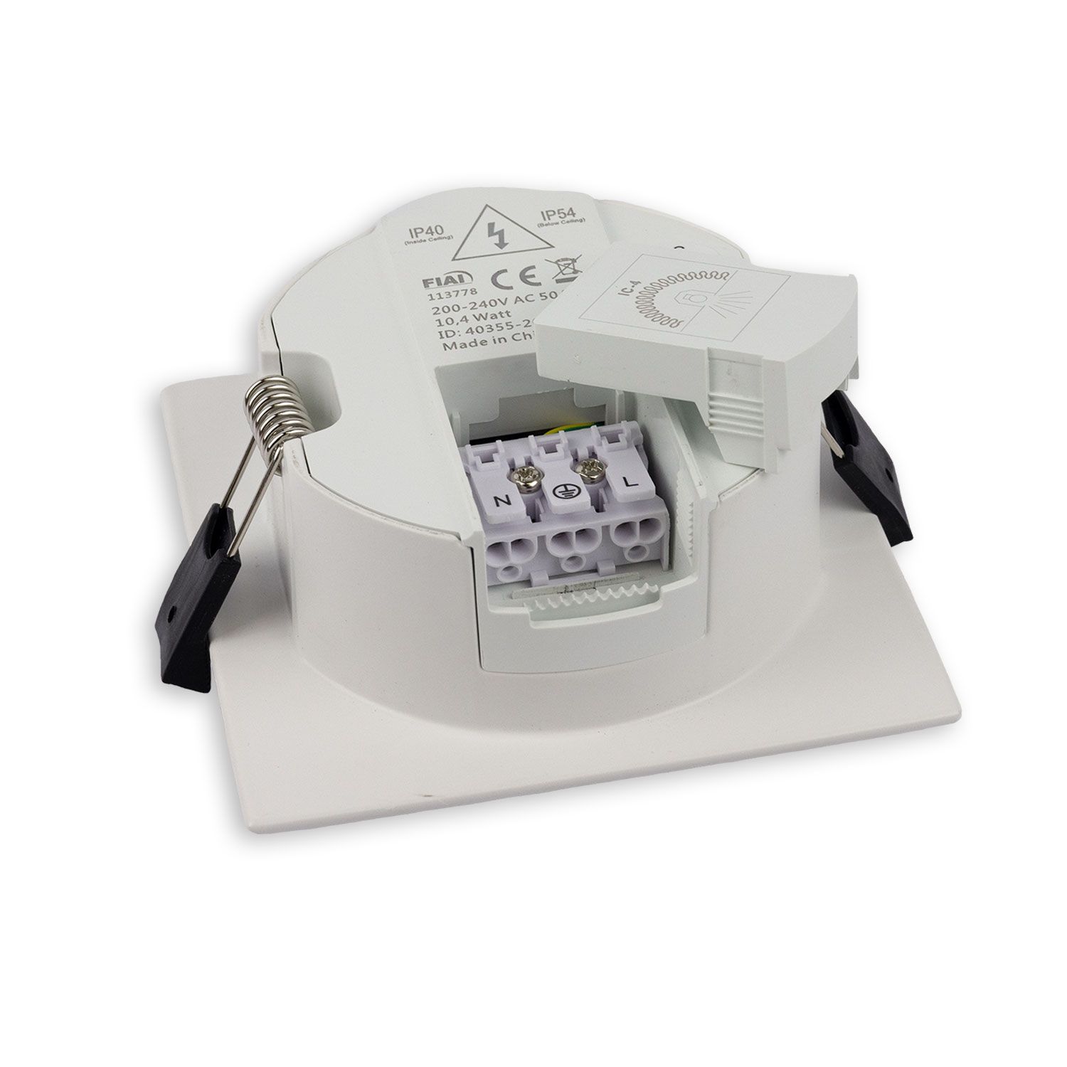 ISOLED LED Downlight Prism blendungsreduziert 10W, IP54, neutralweiß, dimmbar - 3