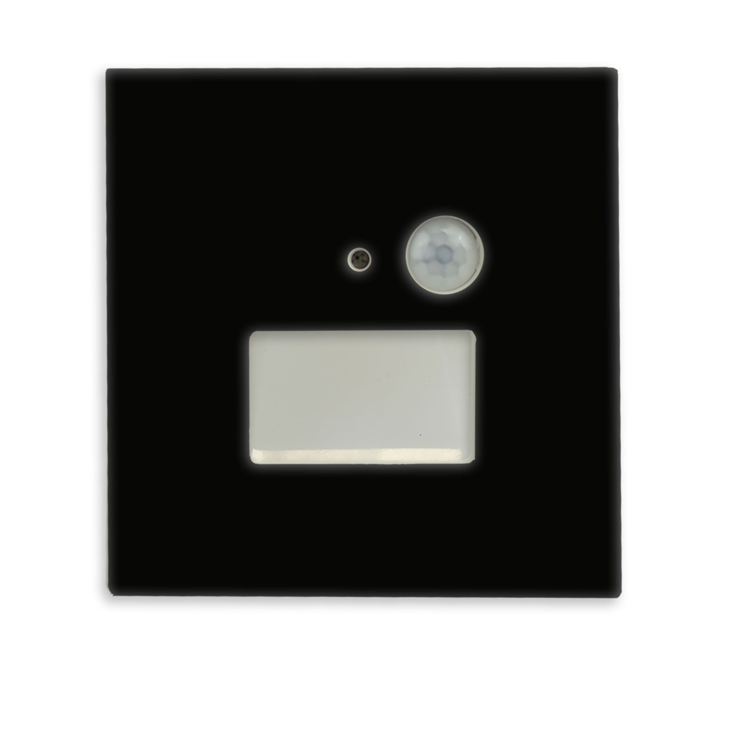 ISOLED Cover Aluminium eckig 3 schwarz, für Wandeinbauleuchte Sys-Wall68 mit PIR Sensor - 2