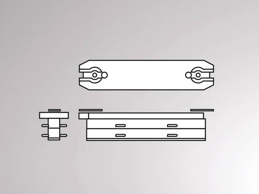 Molto Luce VOLARE LINEARVERBINDER (chrom) - 1