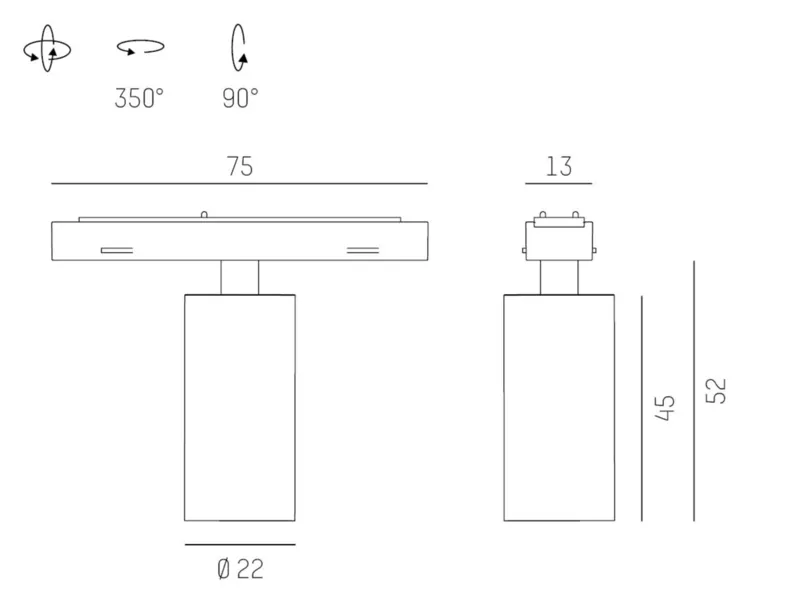 Molto Luce MAGNETICS SPOT S (schwarz) - 2