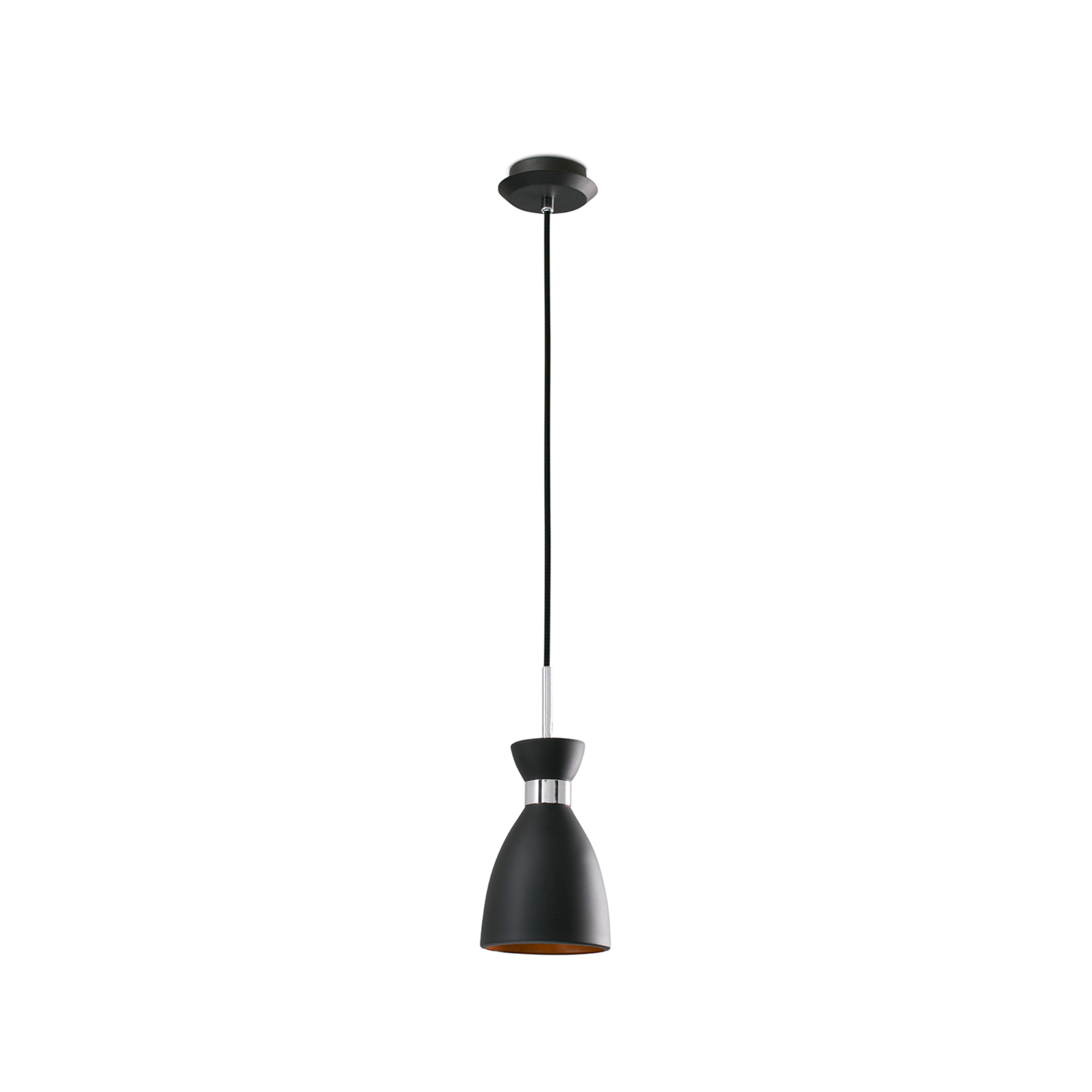 Faro RETRO Pendelleuchte in Schwarz und Kupfer - 1