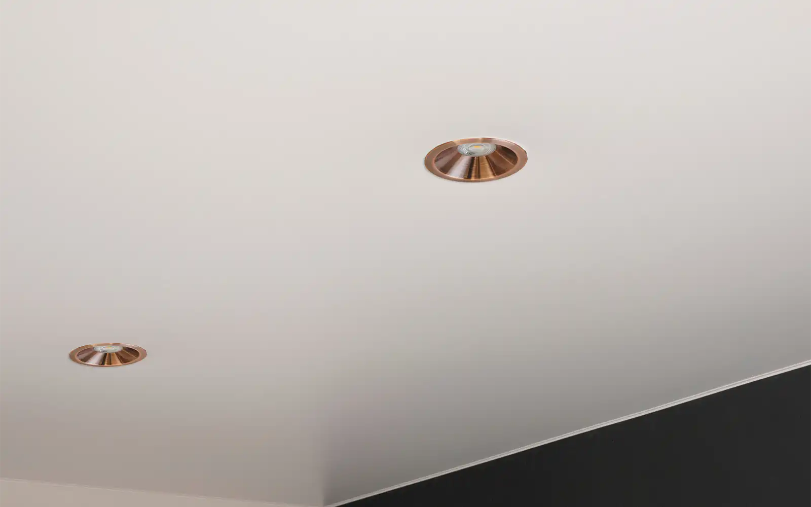 ISOLED LED Einbaustrahler BACK60, rosegold, rund, 5W, CRI90, 2700K, rückversetzt, UGR