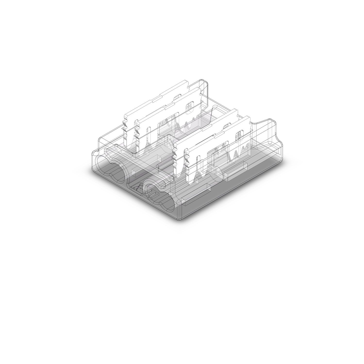 ISOLED Kontakt-Kabelanschluss (max. 5A/0,5qmm) K2-410-COB für 4-pol. IP20 Flexstripes mit Breite 10mm - 4