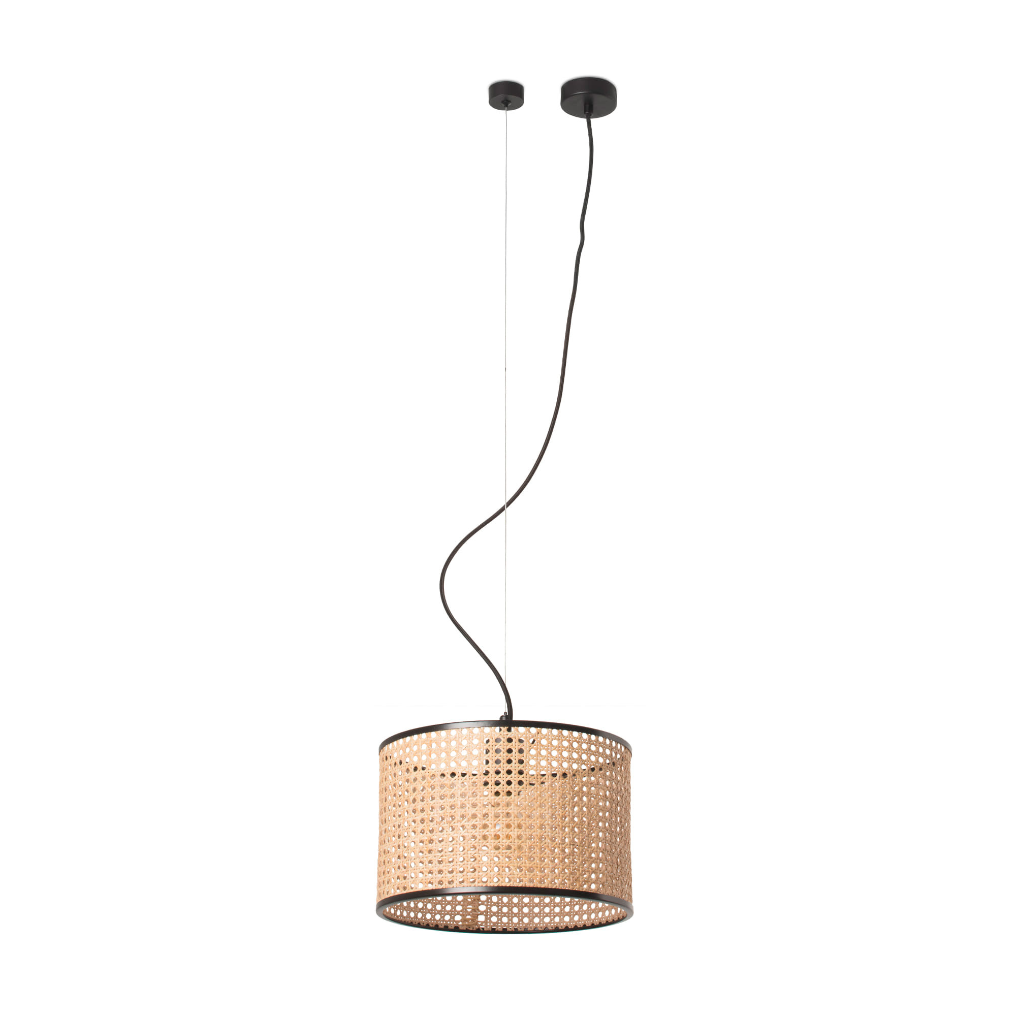 Faro MAMBO 320 Pendelleuchte schwarz/rattan Faro MAMBO 320 Pendelleuchte schwarz/rattan - 1