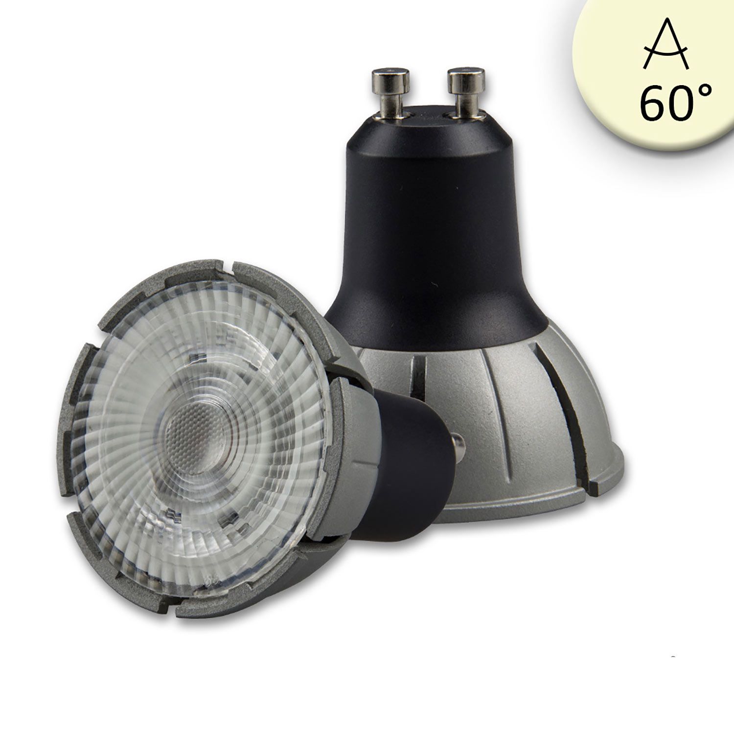 ISOLED GU10 Vollspektrum LED Strahler 7W COB, 60°, 2700K, dimmbar - 1