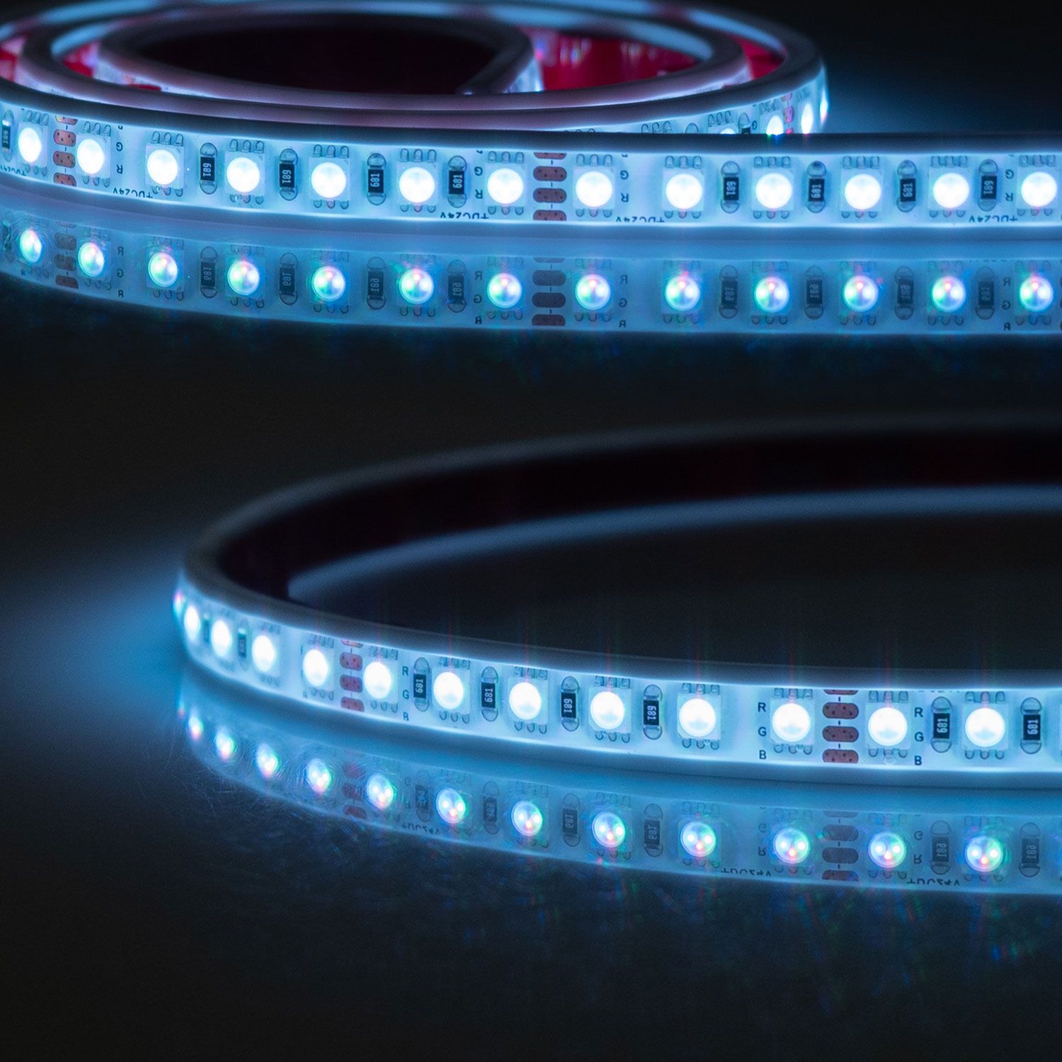 ISOLED LED AQUA RGB PU Linear Flexband, 24V DC, 14,4W, IP68, 5m Rolle, 120 LED/m - 1