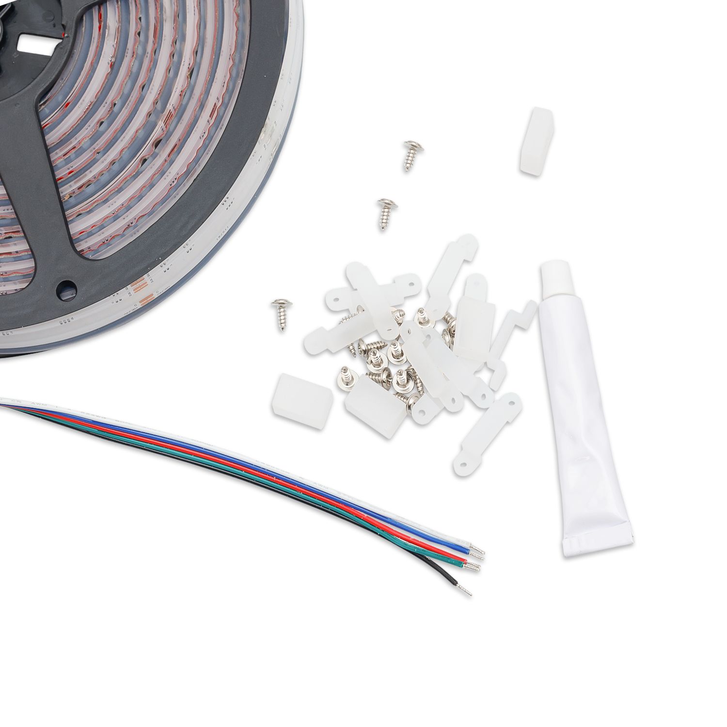 ISOLED LED AQUA COB RGB Linear Flexband, 24V DC, 14,4W, IP68, 5m Rolle, 840 LED/m - 4