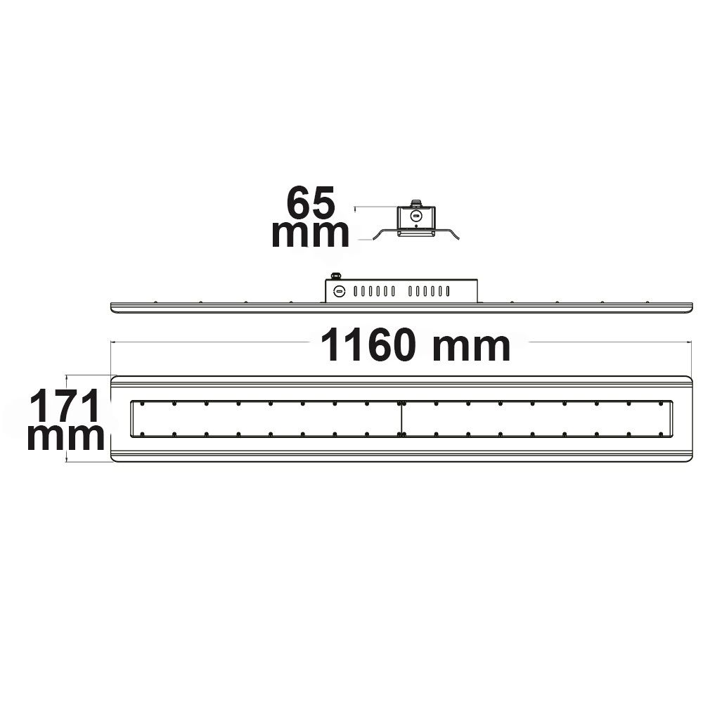 ISOLED LED Hallenleuchte Linear SK 150W, 30°, IK10, IP65, 1-10V dimmbar, neutralweiß - 3