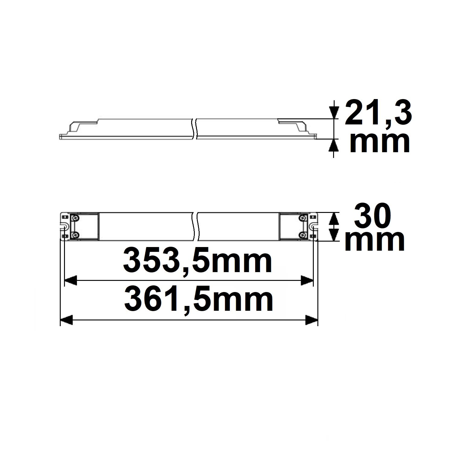 ISOLED LED CCT PWM-Trafo 24V/DC, 0-60W, 2 Kanal, ultraslim, Push/DALI-2 DT8 dimmbar, SELV - 2