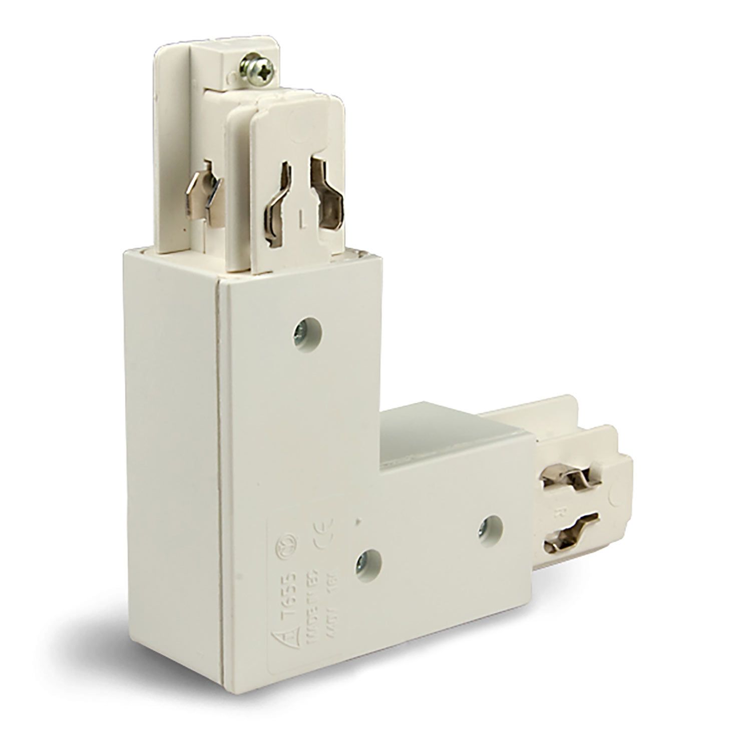 ISOLED 3-Phasen Classic L-Verbinder N-Leiter außen, Schutzleiter innen, weiß - 1