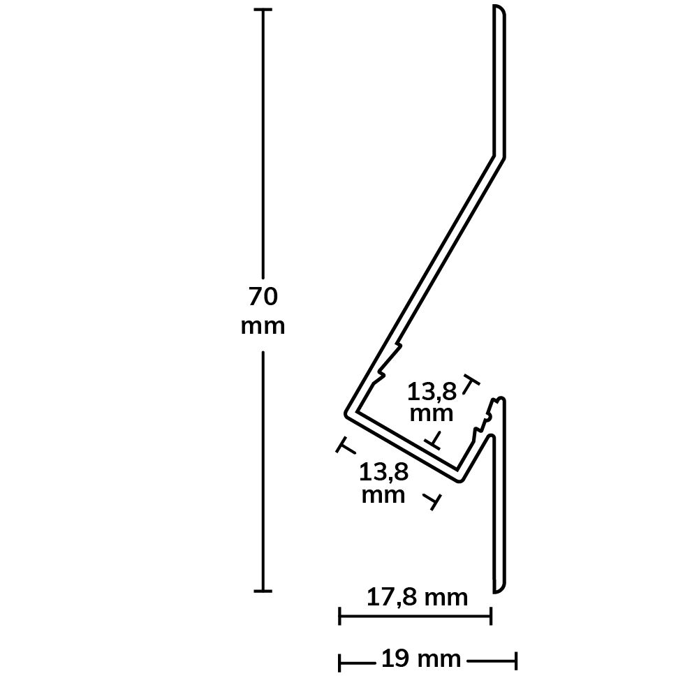 ISOLED LED Einbauprofil BACKLIGHT3 200cm - 3