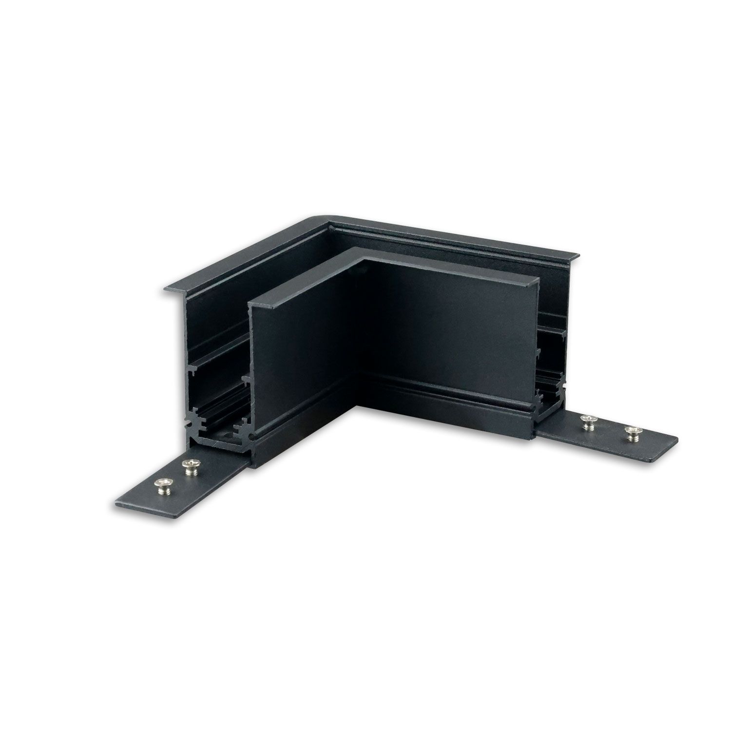 ISOLED Track48 Eckschiene 90° horizontal für Einbauschiene, schwarz, nicht stromführend ISOLED Track48 Eckschiene 90° horizontal für Einbauschiene, schwarz, nicht stromführend - 1