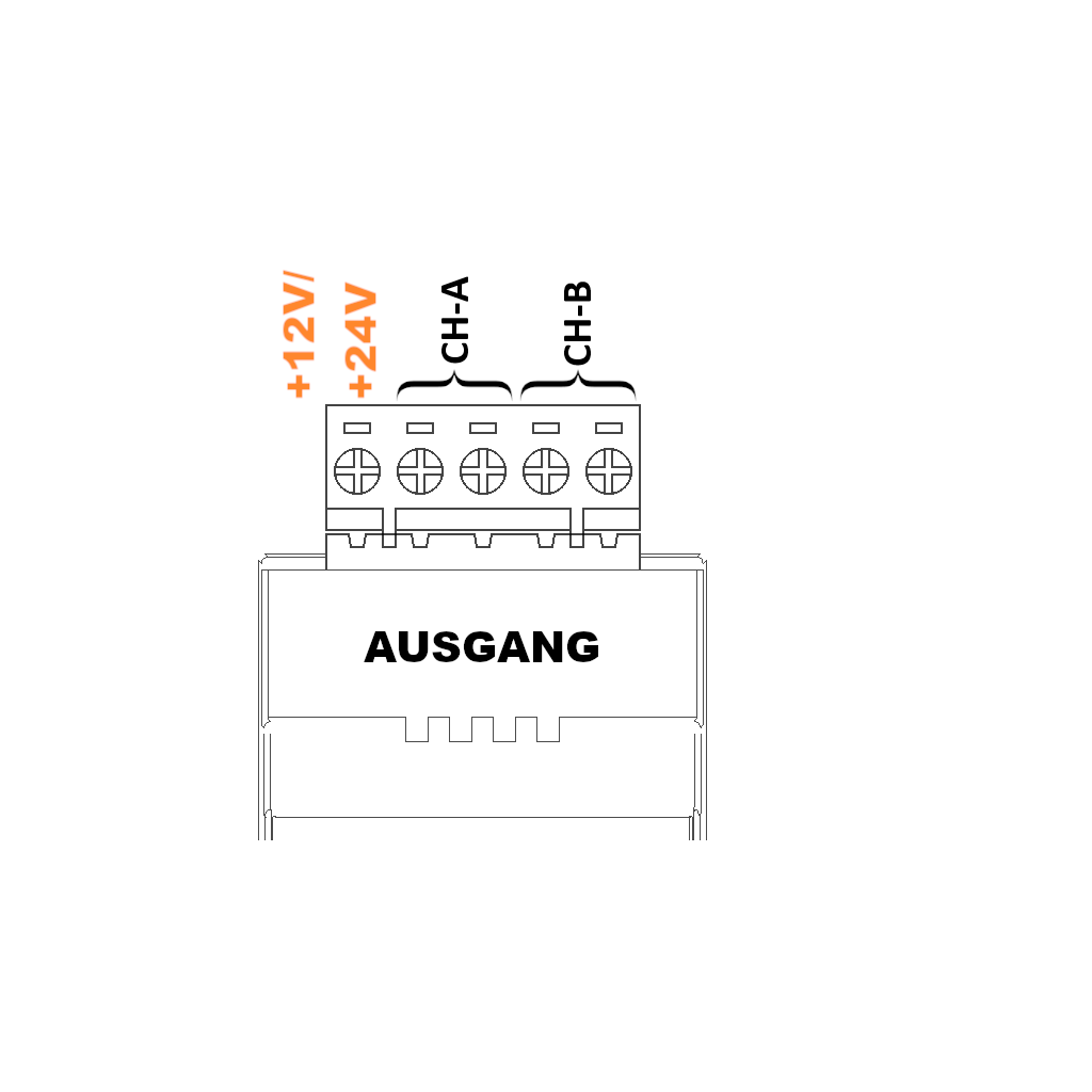 Emilum LED-PWM-Dimmer, 4-Kanal, DALI DT6, 12-24V, 300W (150W @12V) - 6