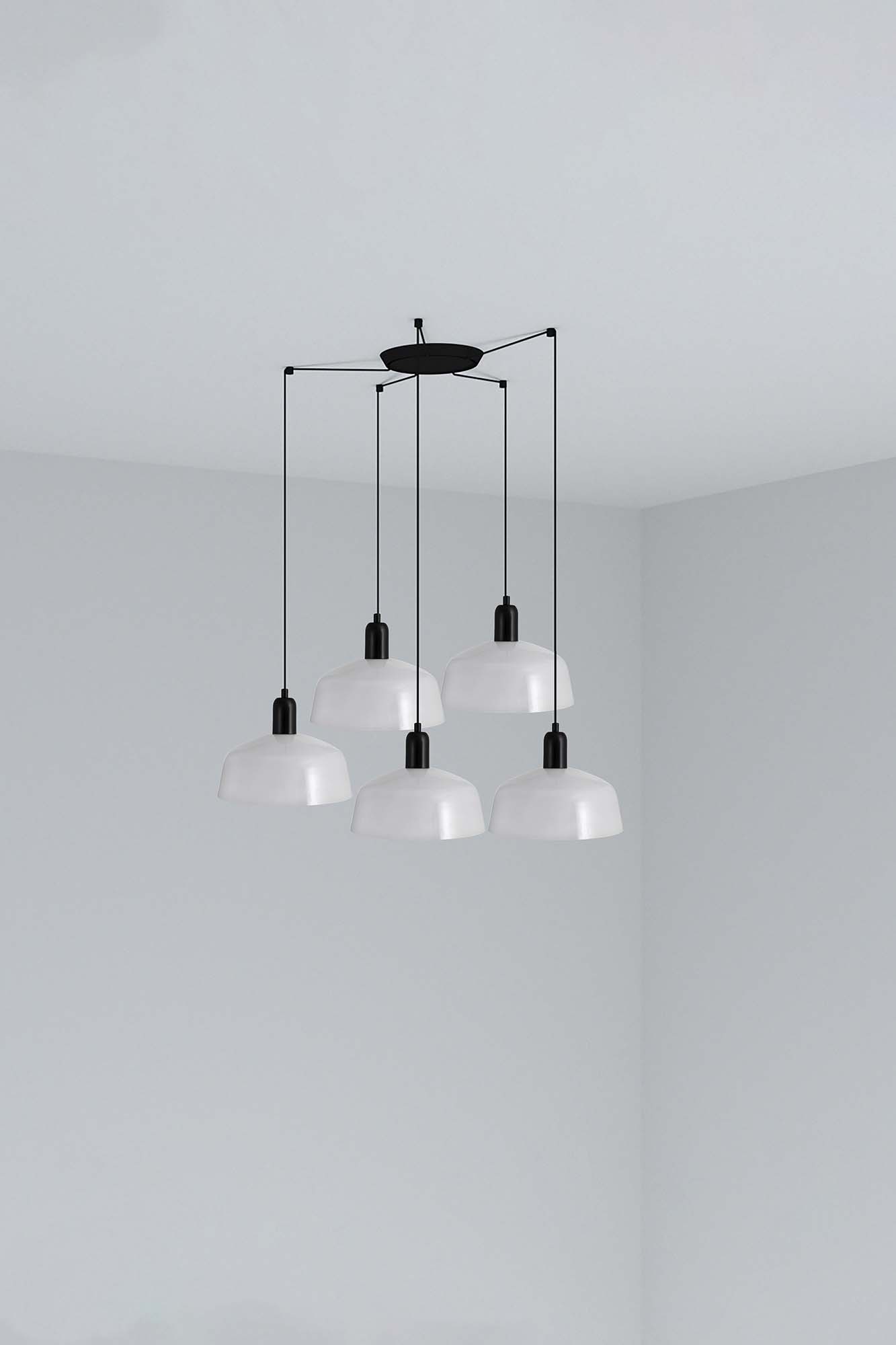 Faro TATAWIN M Metall 5L Pendelleuchte weiß - 1