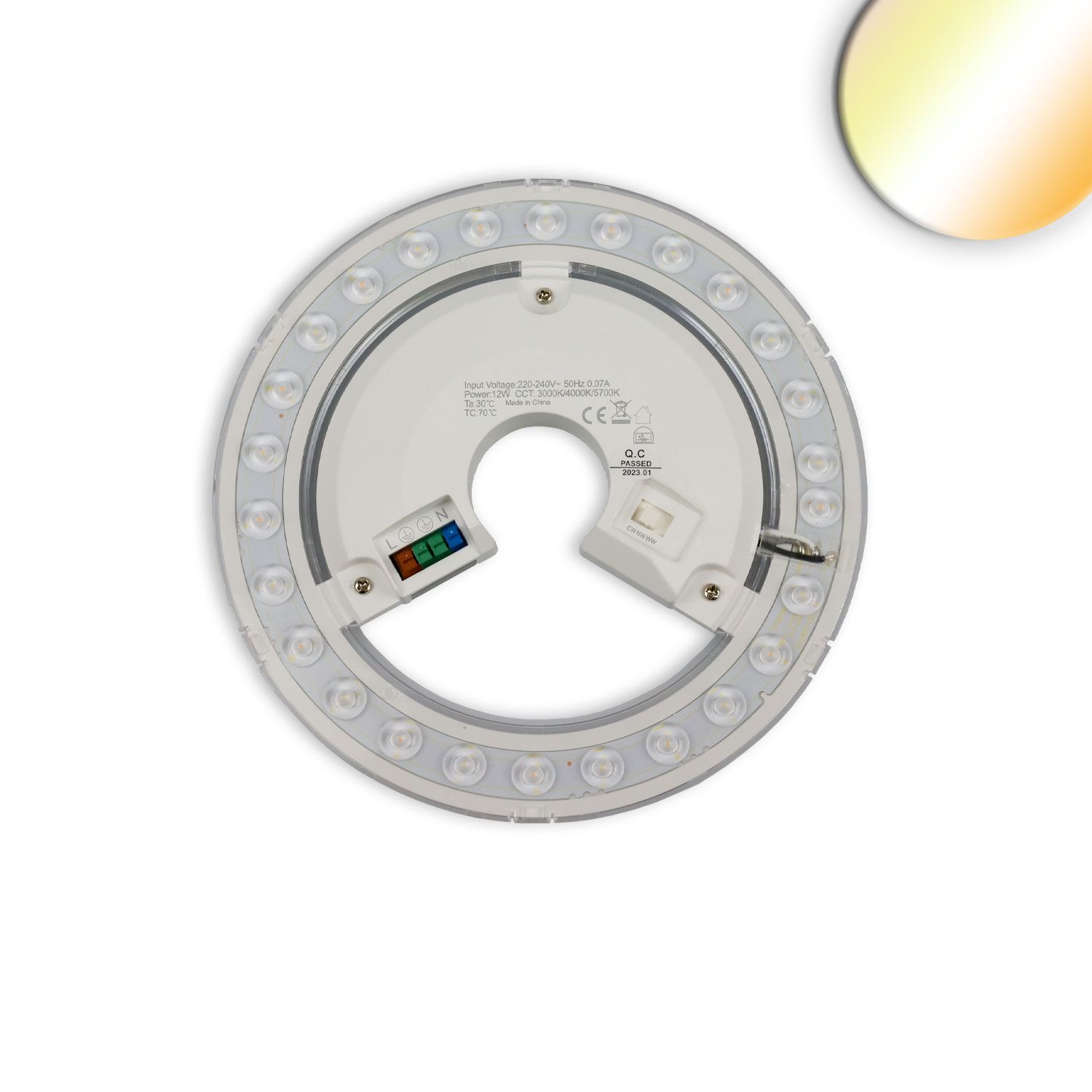 ISOLED LED Umrüstplatine 190mm, 11W, 150 lm/W, mit Haltemagnet, Color 3000|4000|6000K, dimmbar ISOLED LED Umrüstplatine 190mm, 11W, 150 lm/W, mit Haltemagnet, Color 3000|4000|6000K, dimmbar - 1