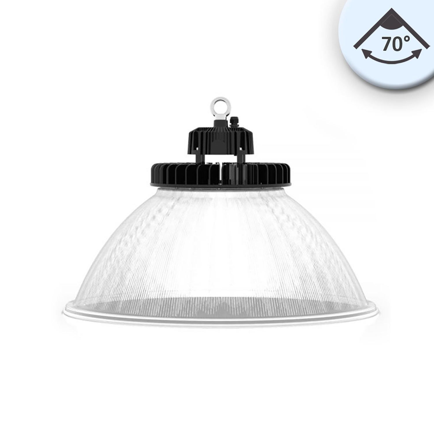 ISOLED LED Hallenleuchte FL 120W, PC-Reflektor, 70°, IP65, 1-10V dimmbar, kaltweiß - 1