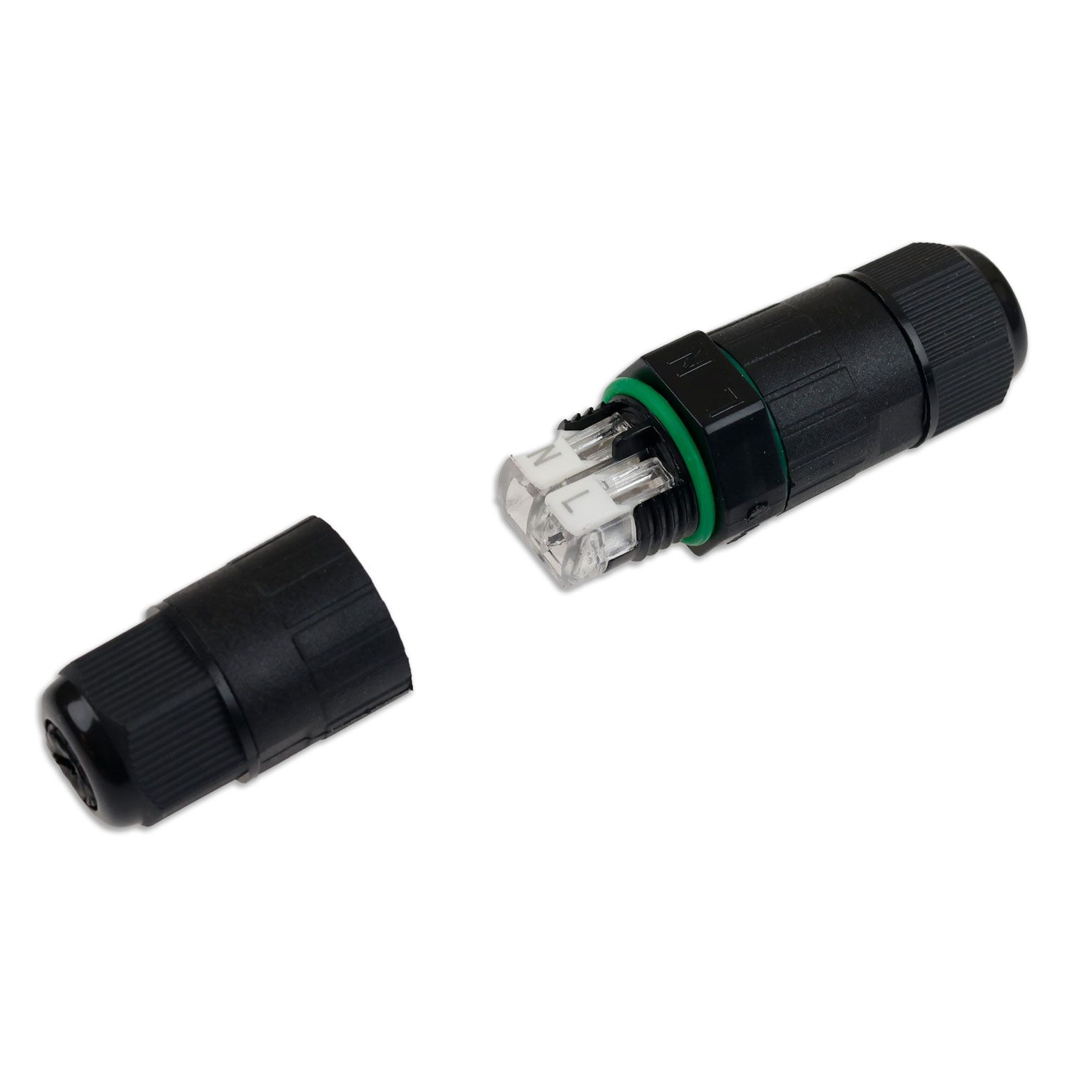 ISOLED Kabelverbinder IP67, 2-polig 0.75-2.5mm² mit Federklemme, max. 250V 16A, Manteldm. 6-8mm - 2