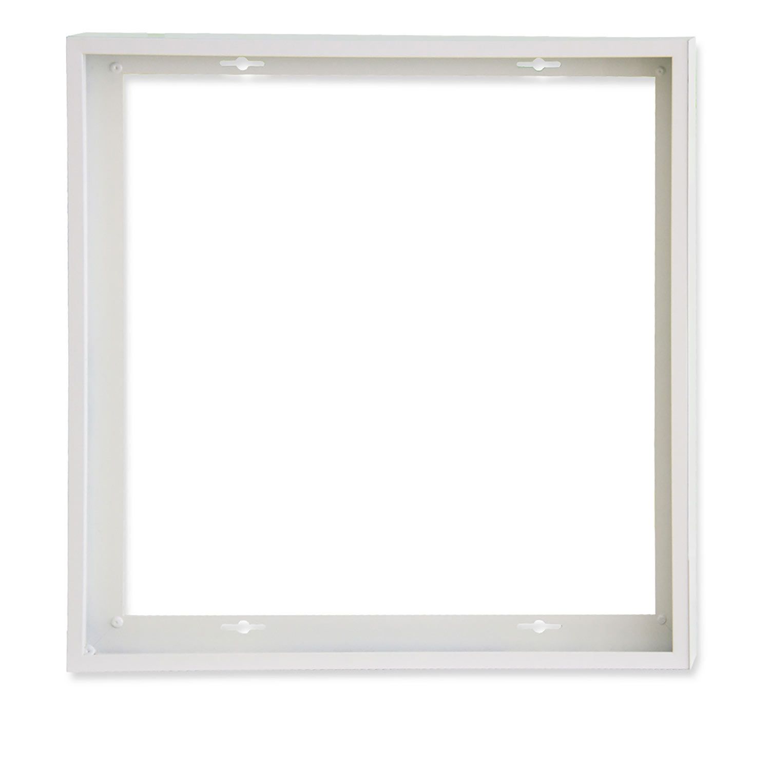 ISOLED Aufbaurahmen weiß RAL 9016, Höhe 5cm, für LED Panels 625x625, steckbare Schnellmontage ISOLED Aufbaurahmen weiß RAL 9016, Höhe 5cm, für LED Panels 625x625, steckbare Schnellmontage - 1
