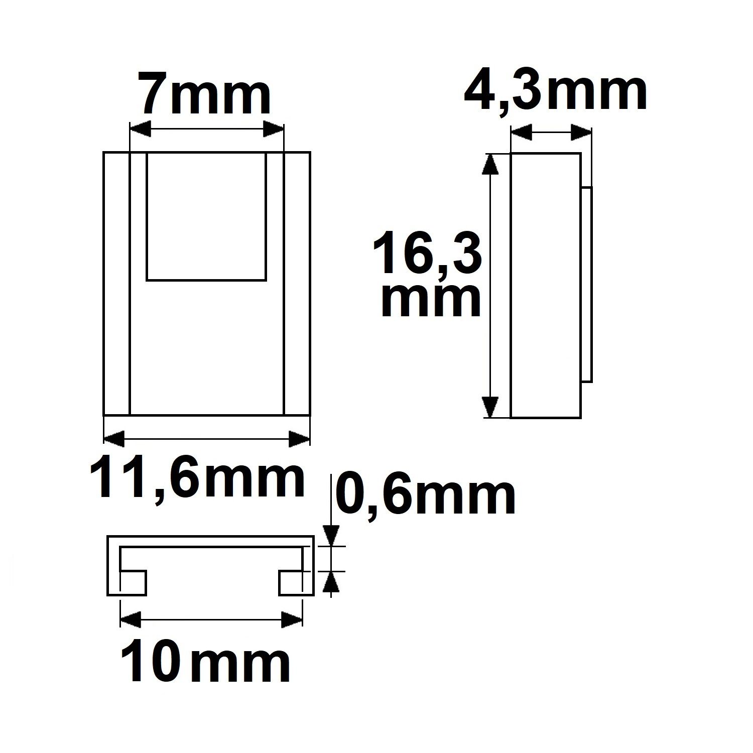 ISOLED Kontakt-Kabelanschluss Universal (max. 5A) K2-310-COB für 3-pol. IP20 Flexstripes mit Breite 10mm - 2