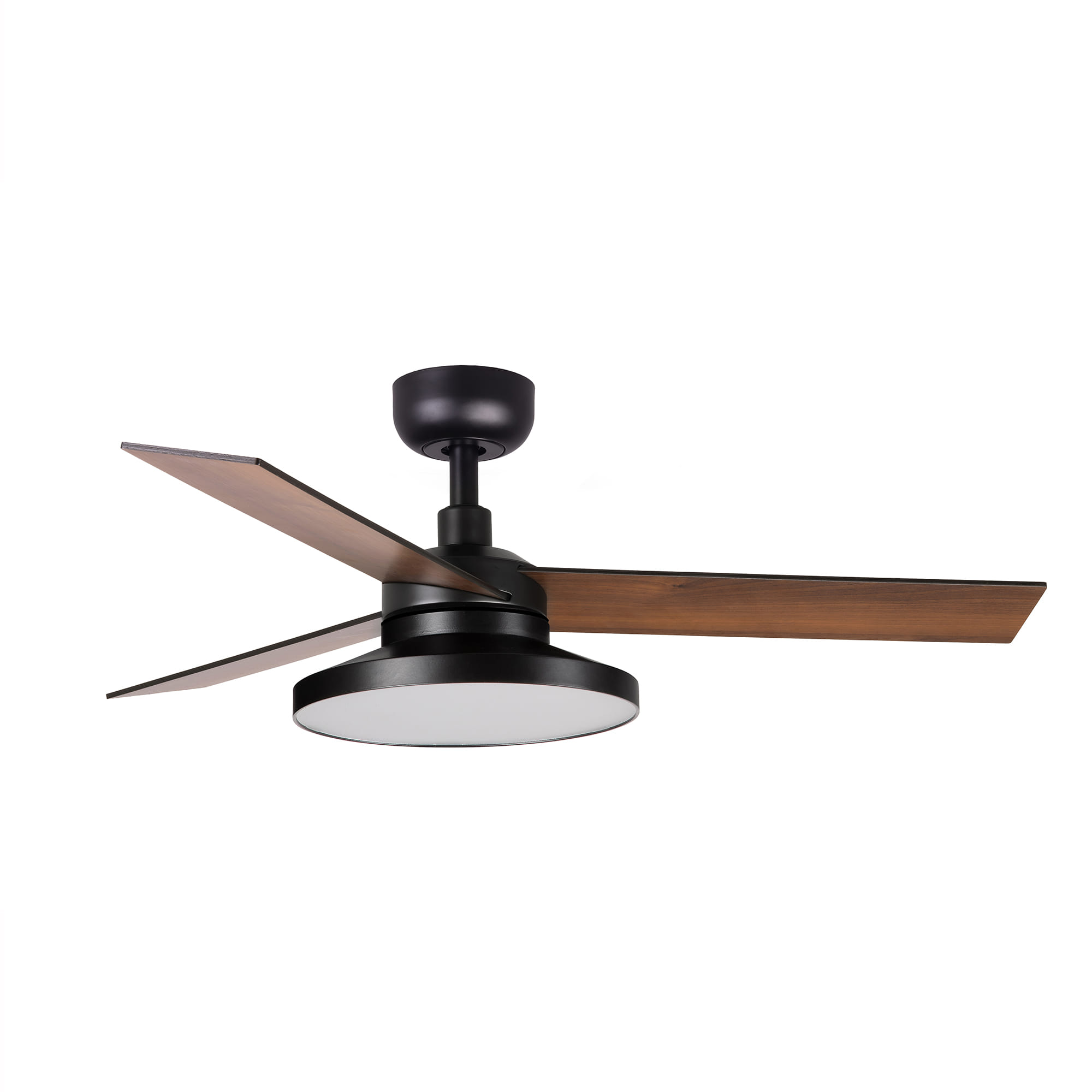 Faro RUDDER TAK 3 S Ventilator schwarz/Nussbaum 4000K - Produktbild 1